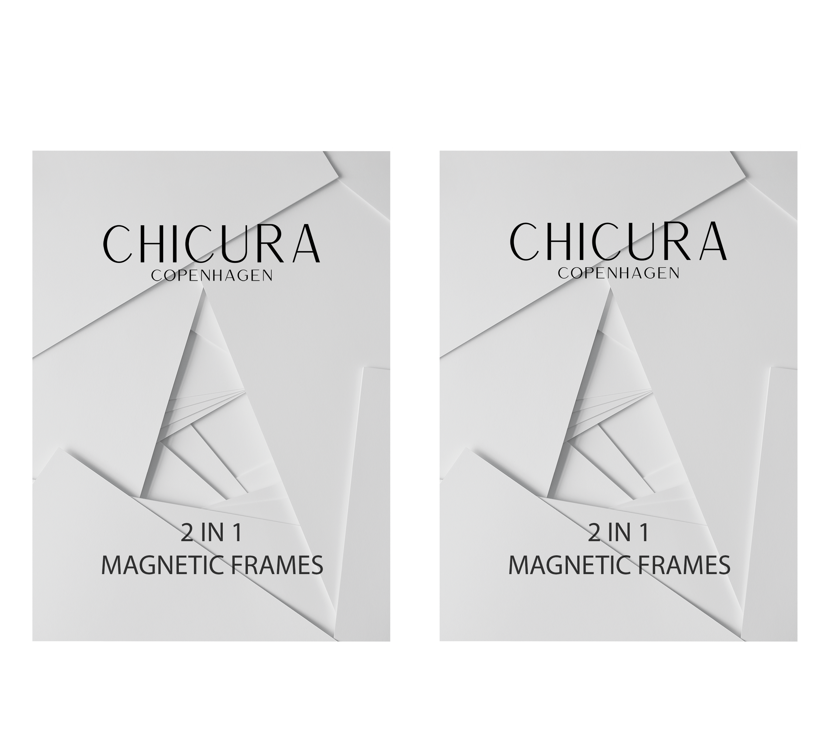 ChiCura Living, Art & Frames 2 in 1 Magnetic Frame - 71 cm - White Frames / Magnetic White