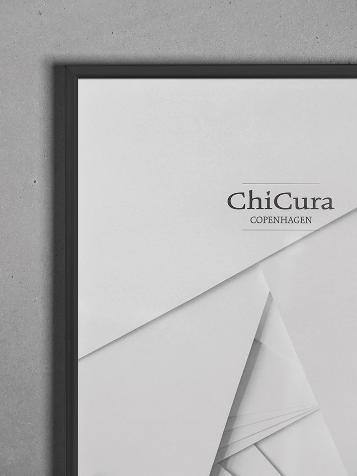 ChiCura Living, Art & Frames Alu Ramme 100x100cm - Sort - Akrylglas Frames / Alu Premium Black