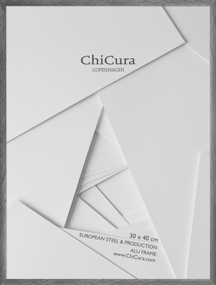 ChiCura Living, Art & Frames Alu Ramme 30x40cm - Børstet Antracit - Akrylglas Frames / Alu Brushed Anthracite