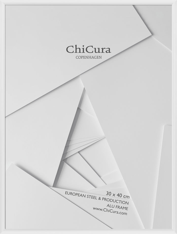 ChiCura Living, Art & Frames Alu Ramme 30x40cm - Hvid - Akrylglas Frames / Alu White