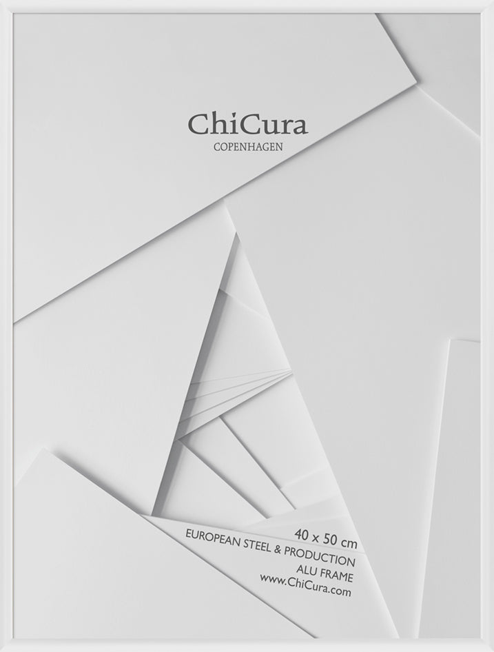 ChiCura Living, Art & Frames Alu Ramme 40x50cm - Hvid - Akrylglas Frames / Alu White