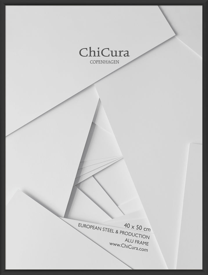 ChiCura Living, Art & Frames Alu Ramme 40x50cm - Sort - Glas Frames / Alu Black