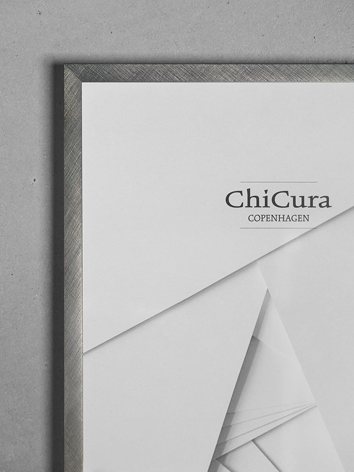 ChiCura Living, Art & Frames Alu Ramme 50x70cm - Børstet Antracit - Glas Frames / Alu Premium Brushed Anthracite