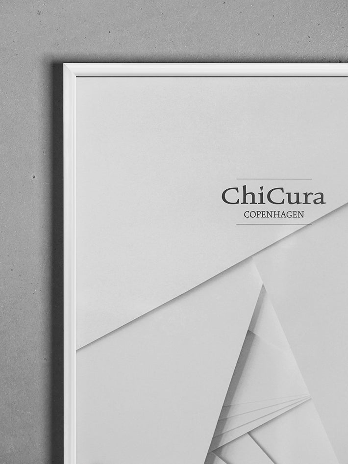 ChiCura Living, Art & Frames Alu Ramme 50x70cm - Hvid - Glas Frames / Alu Premium White