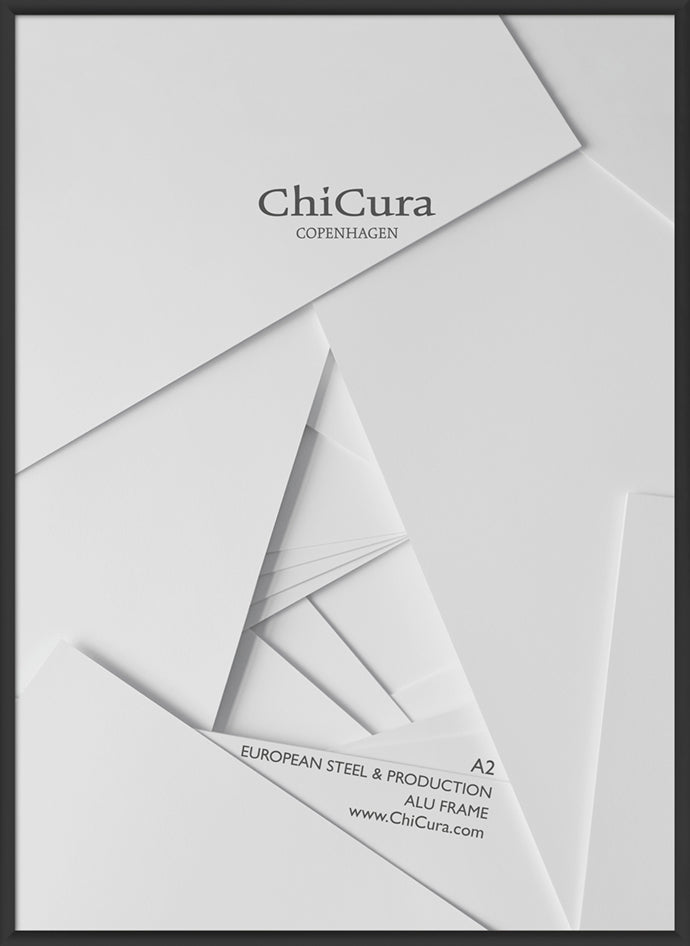 ChiCura Living, Art & Frames Alu Ramme A2 - Sort - Akrylglas Frames / Alu Black