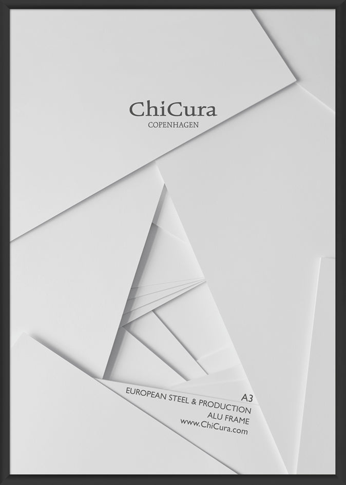 ChiCura Living, Art & Frames Alu Ramme A3 - Sort - Akrylglas Frames / Alu Black