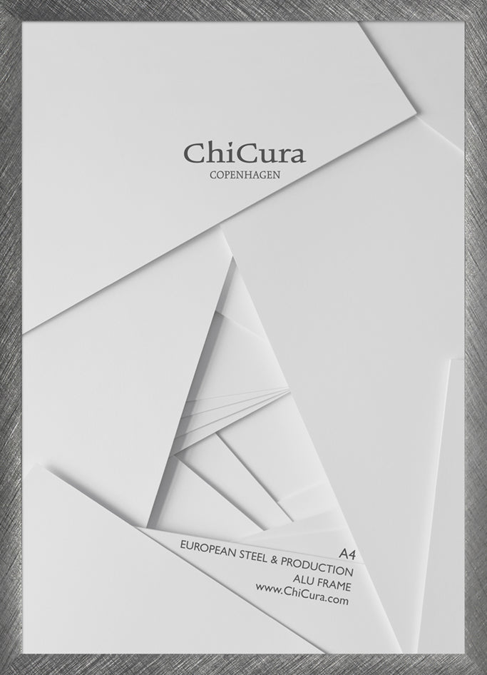 ChiCura Living, Art & Frames Alu Ramme A4 - Børstet Antracit - Akrylglas Frames / Alu Brushed Anthracite