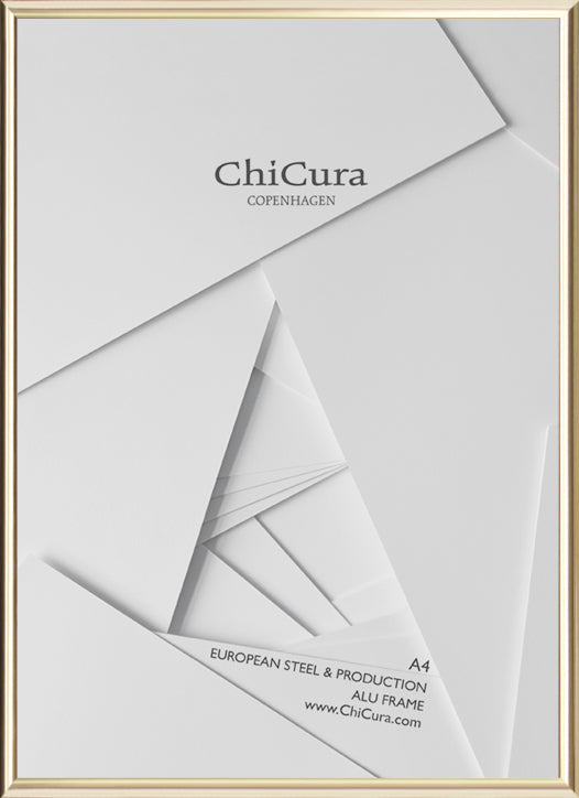 ChiCura Living, Art & Frames Alu Ramme A4 - Guld - Akrylglas Frames / Alu Premium Golden