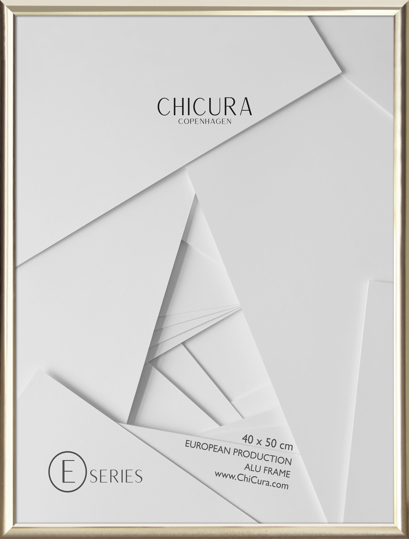 ChiCura Living, Art & Frames Alu Ramme E - 40x50cm - Guld - Akrylglas Frames / Alu Golden