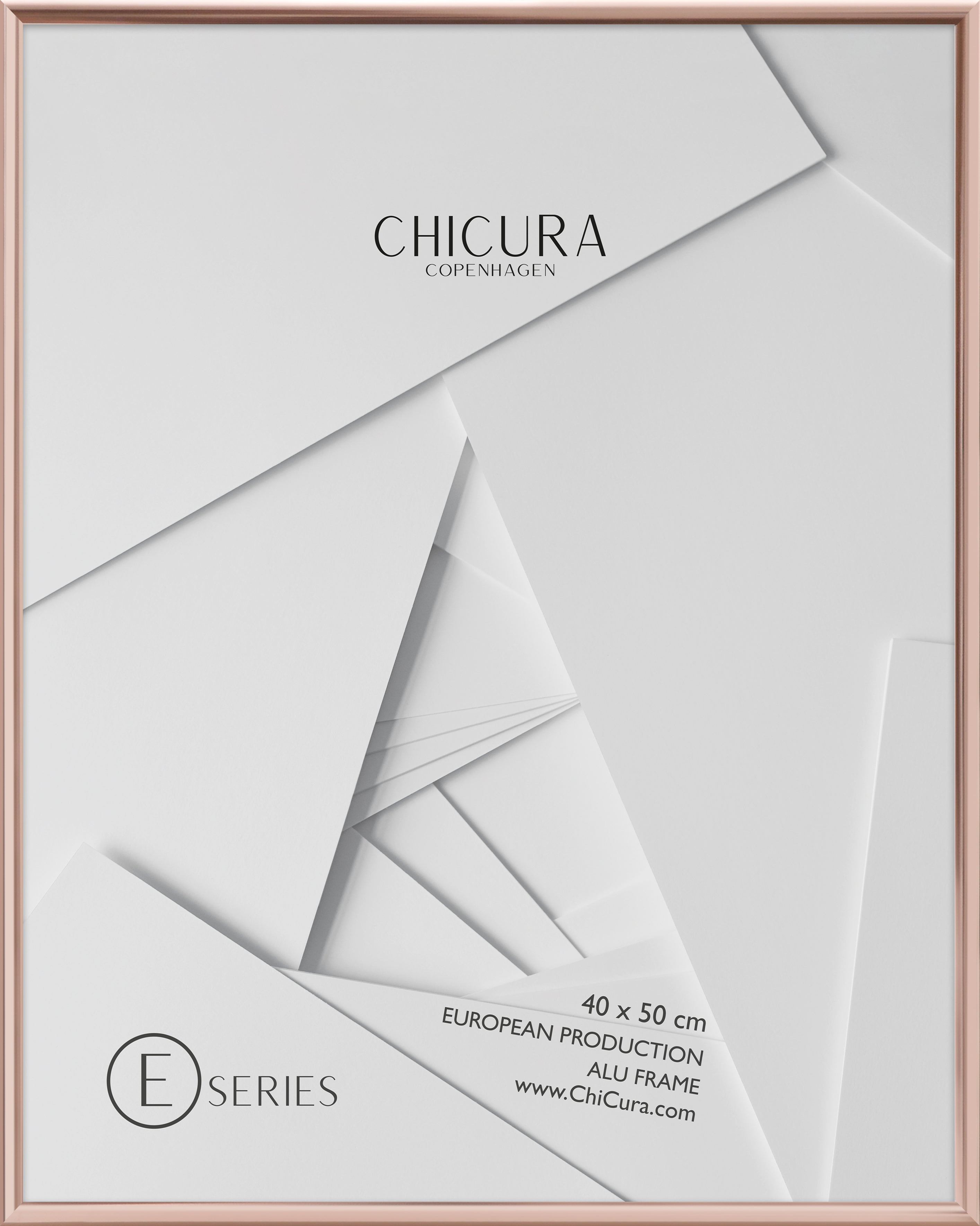 ChiCura Living, Art & Frames Alu Ramme E - 40x50cm - Kobber - Glas Frames / Alu Copper