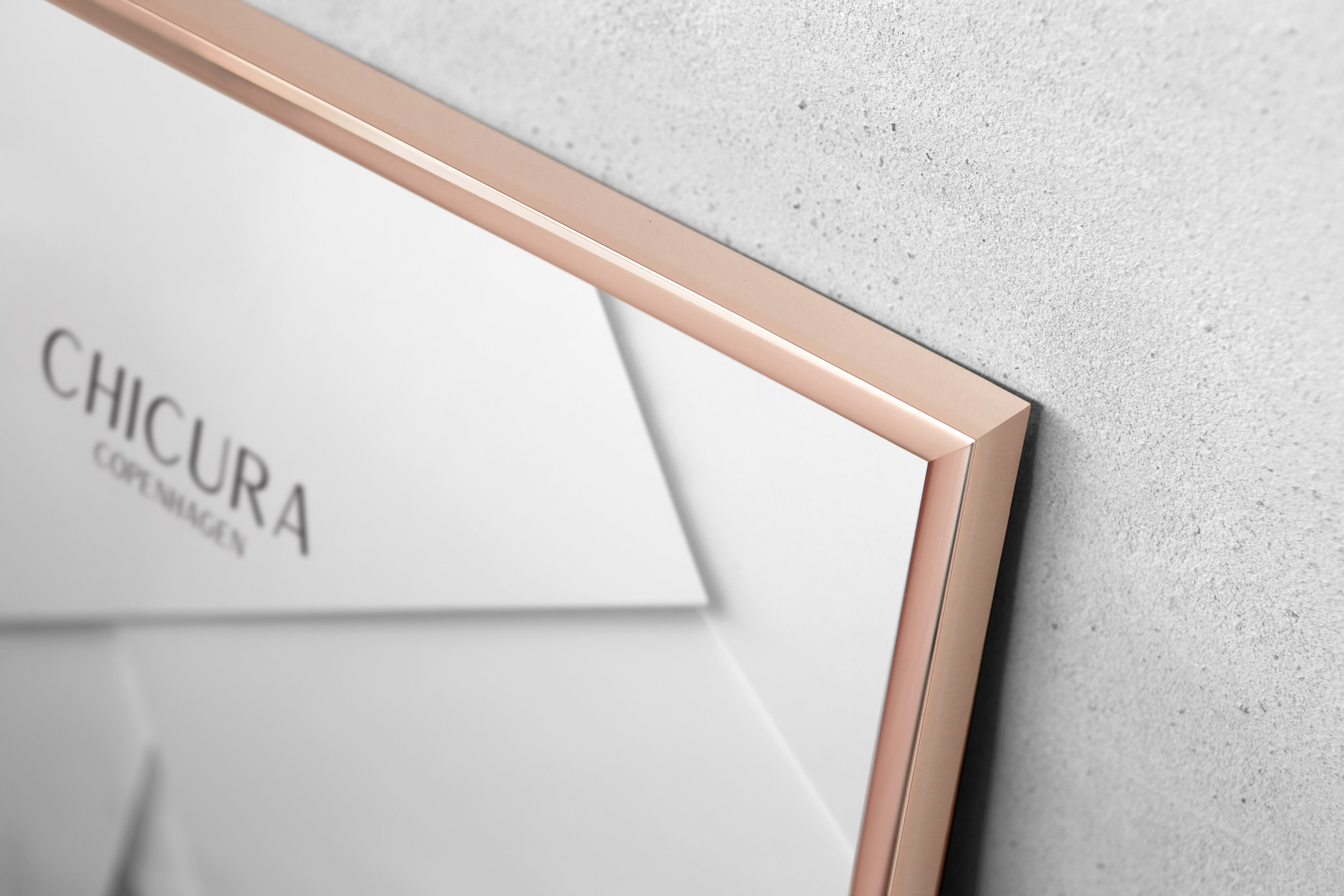 ChiCura Living, Art & Frames Alu Ramme E - 50x70cm - Kobber - Glas Frames / Alu E-Series Copper
