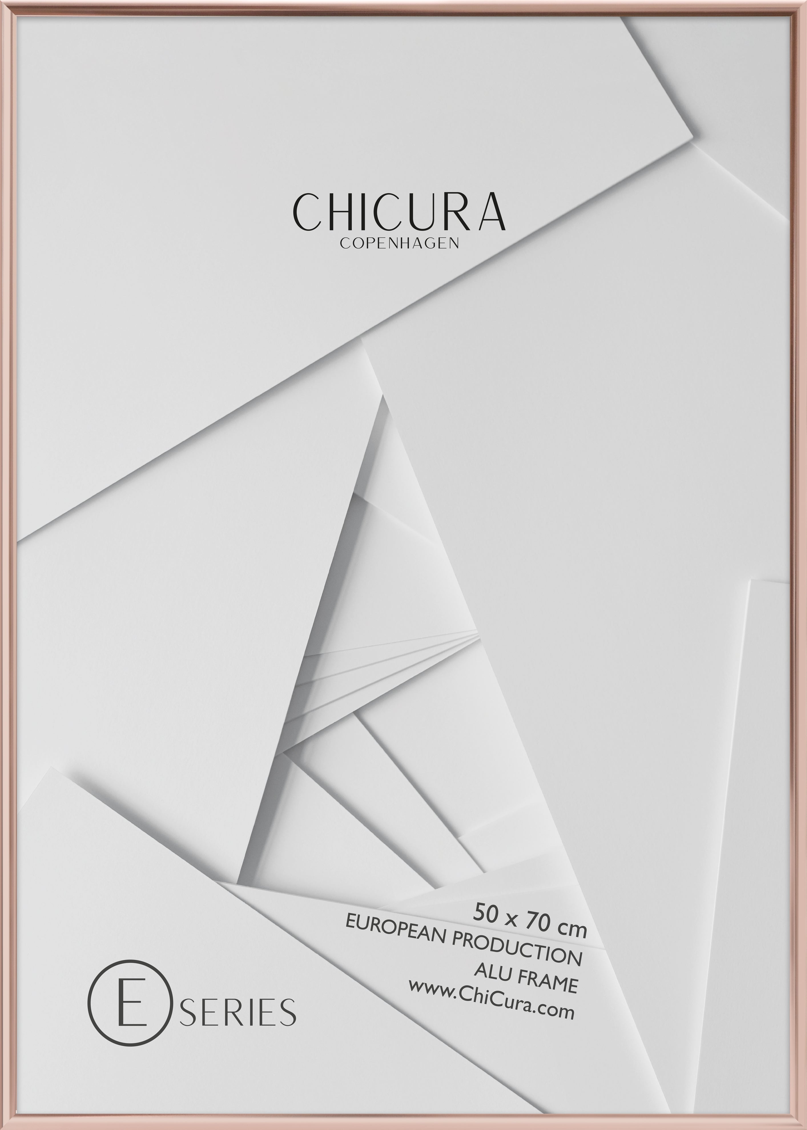 ChiCura Living, Art & Frames Alu Ramme E - 50x70cm - Kobber - Glas Frames / Alu E-Series Copper