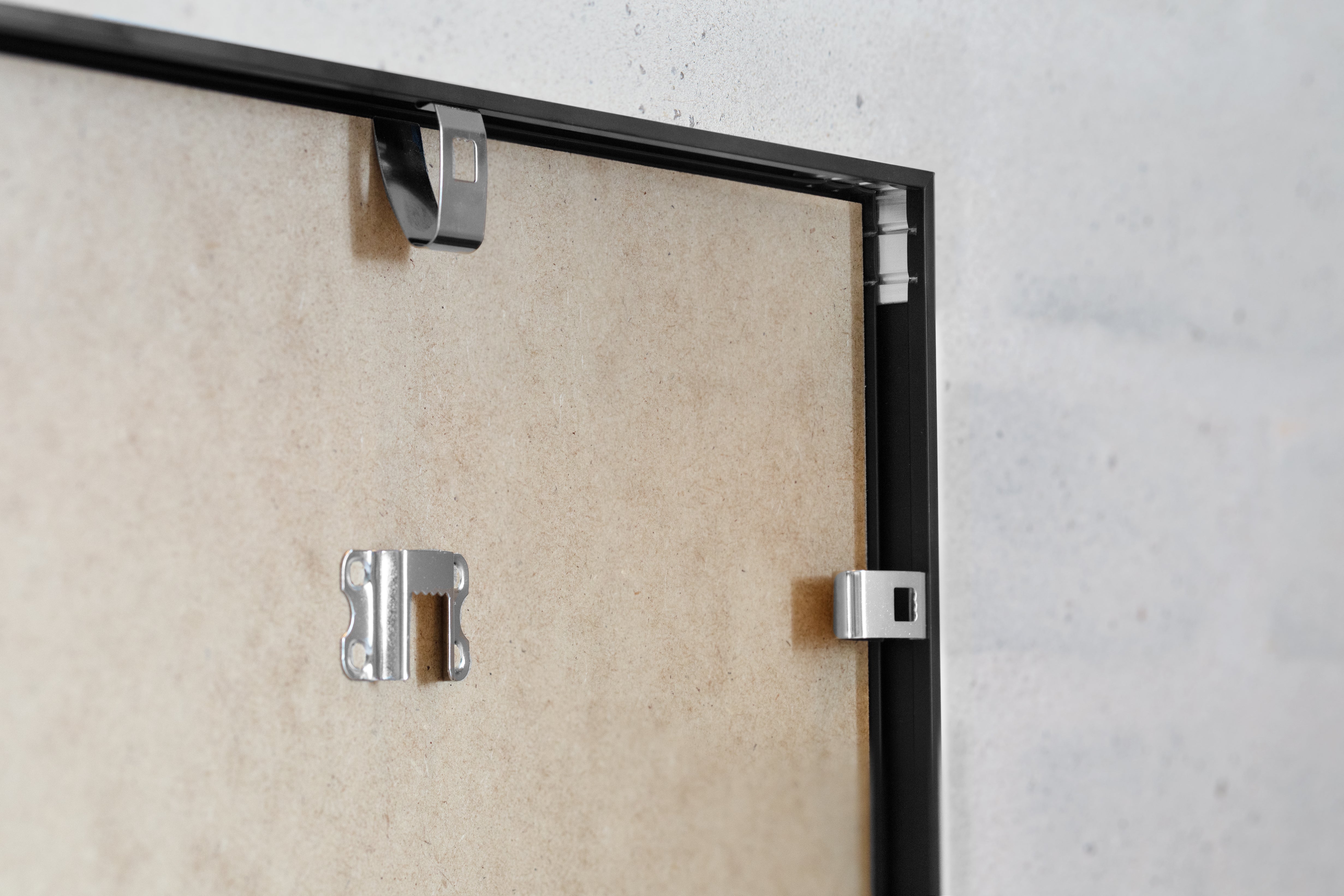 ChiCura Living, Art & Frames Alu Ramme E - 50x70cm - Sort - Glas Frames / Alu E-Series Black