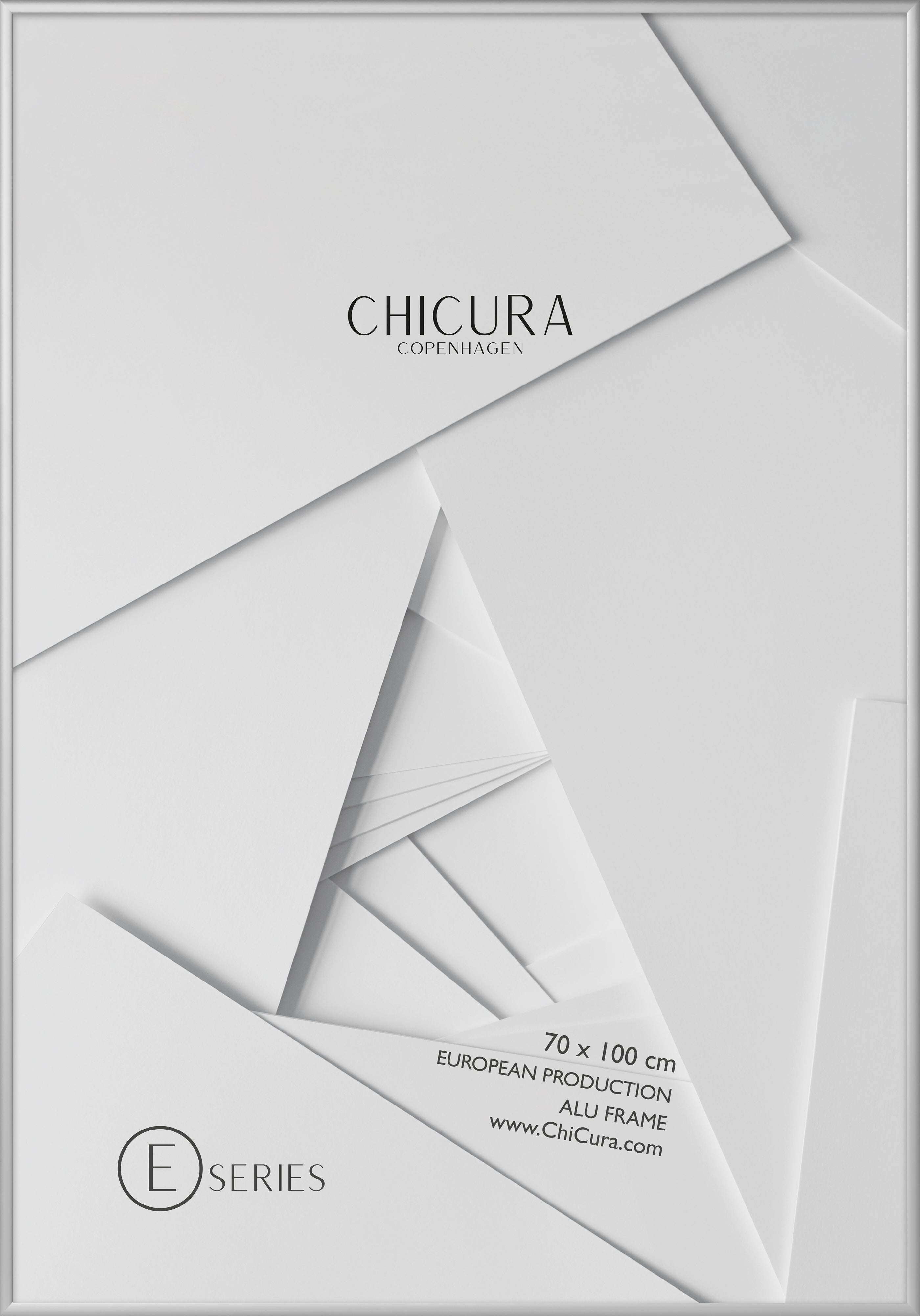 ChiCura Living, Art & Frames Alu Ramme E - 70x100cm - Sølv - Glas - KUN V. AFHENTNING Frames / Alu Silver