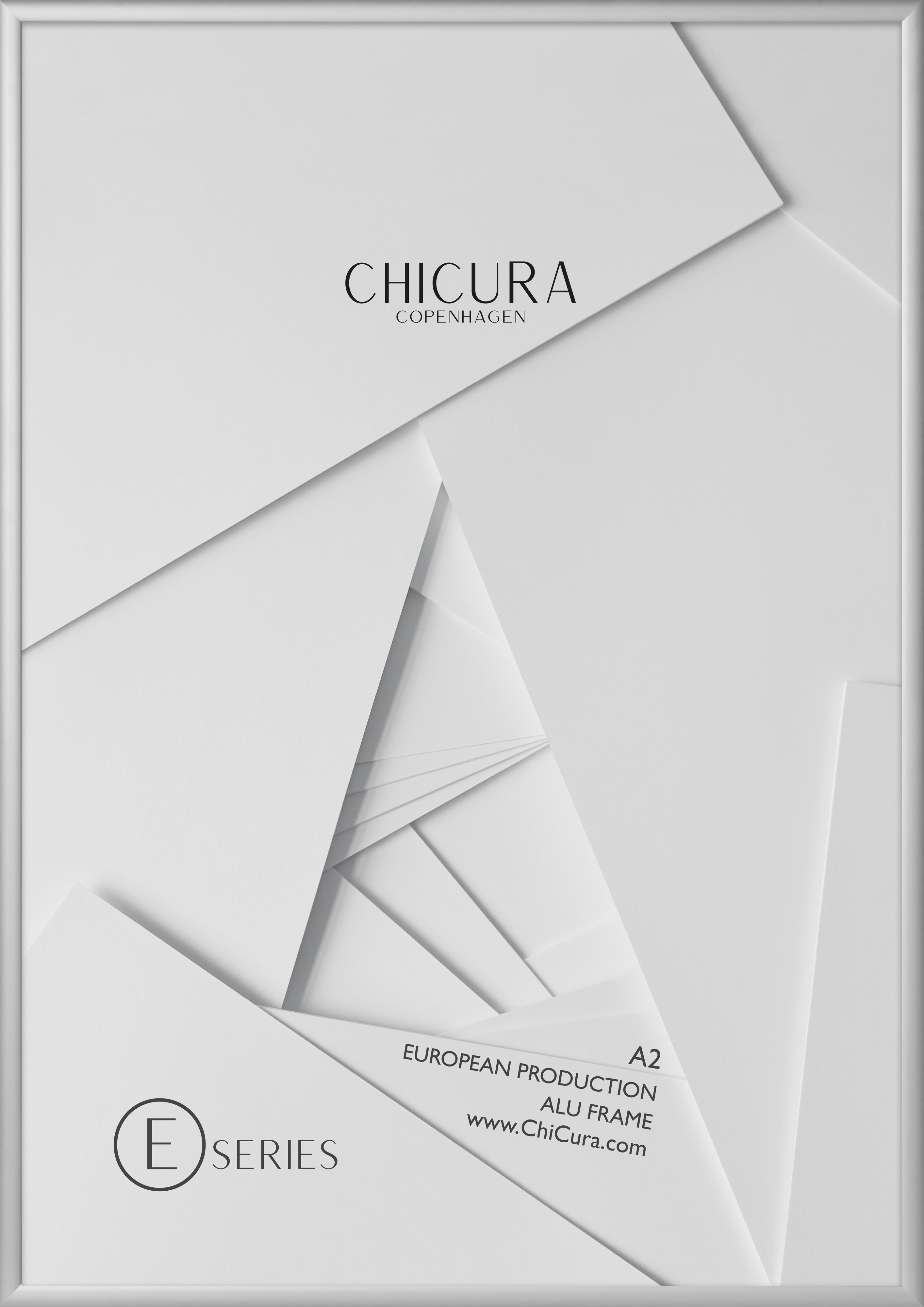 ChiCura Living, Art & Frames Alu Ramme E - A2 - Sølv - Glas Frames / Alu Silver