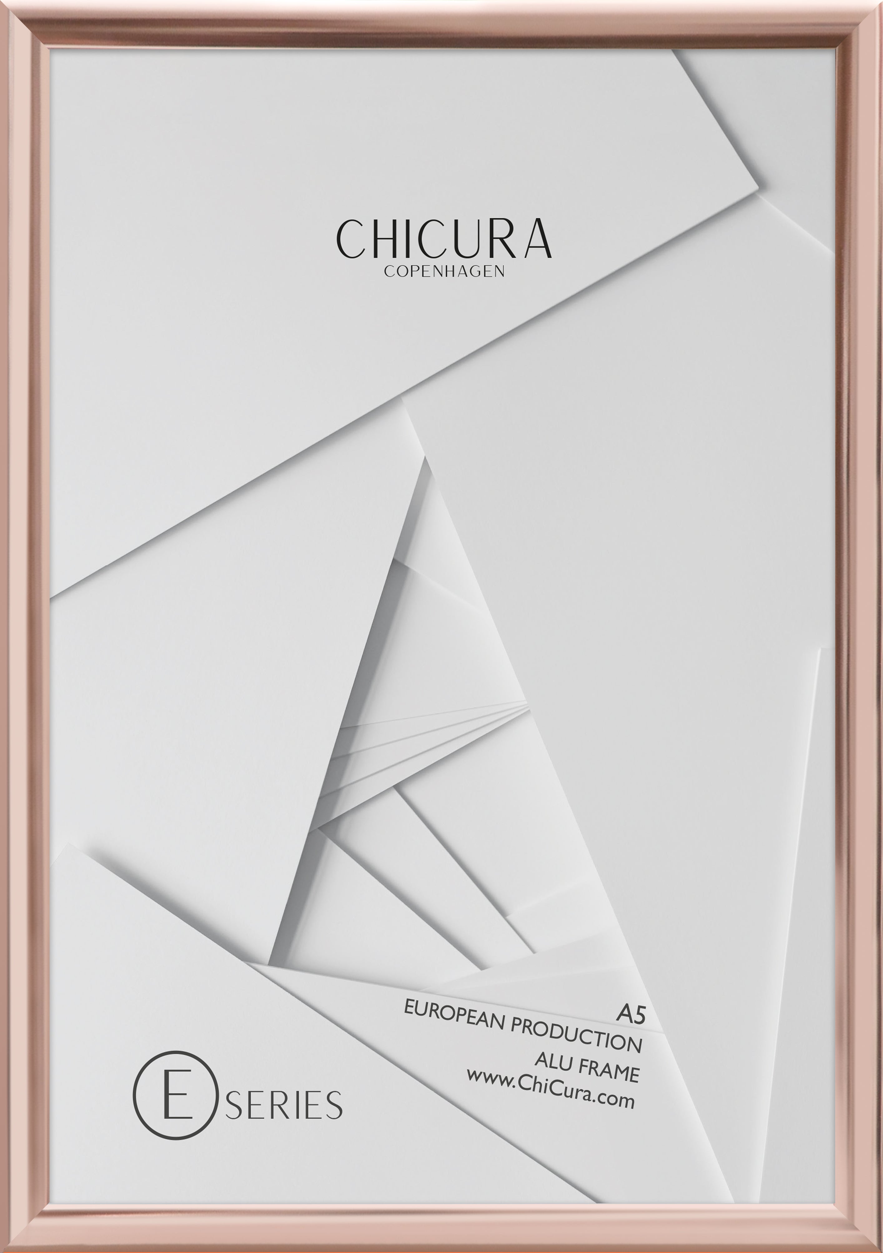 ChiCura Living, Art & Frames Alu Ramme E - A5 - Kobber - Glas Frames / Alu E-Series Copper