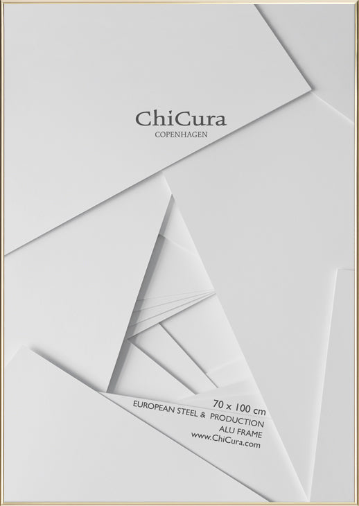 ChiCura Living, Art & Frames Alu ramme - 70x100cm - Guld - Glas - KUN V. AFHENTNING Frames / Alu Golden