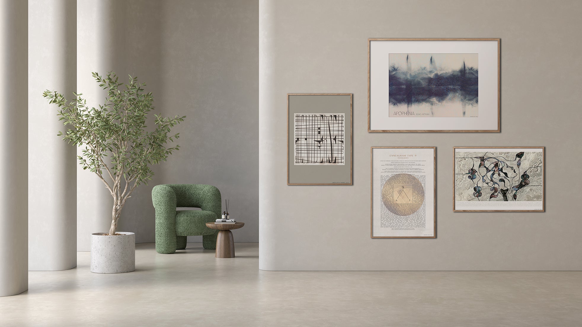 ChiCura Posters Apophenia Posters / The Mindful Heart 1. English Poster Quotes