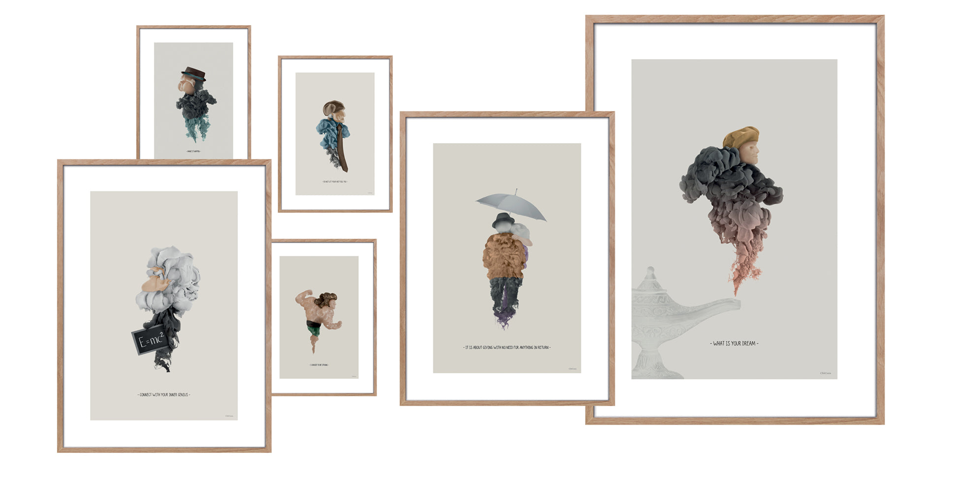 ChiCura Posters Be Strong - 70x100cm Posters / Ink Multiple Color