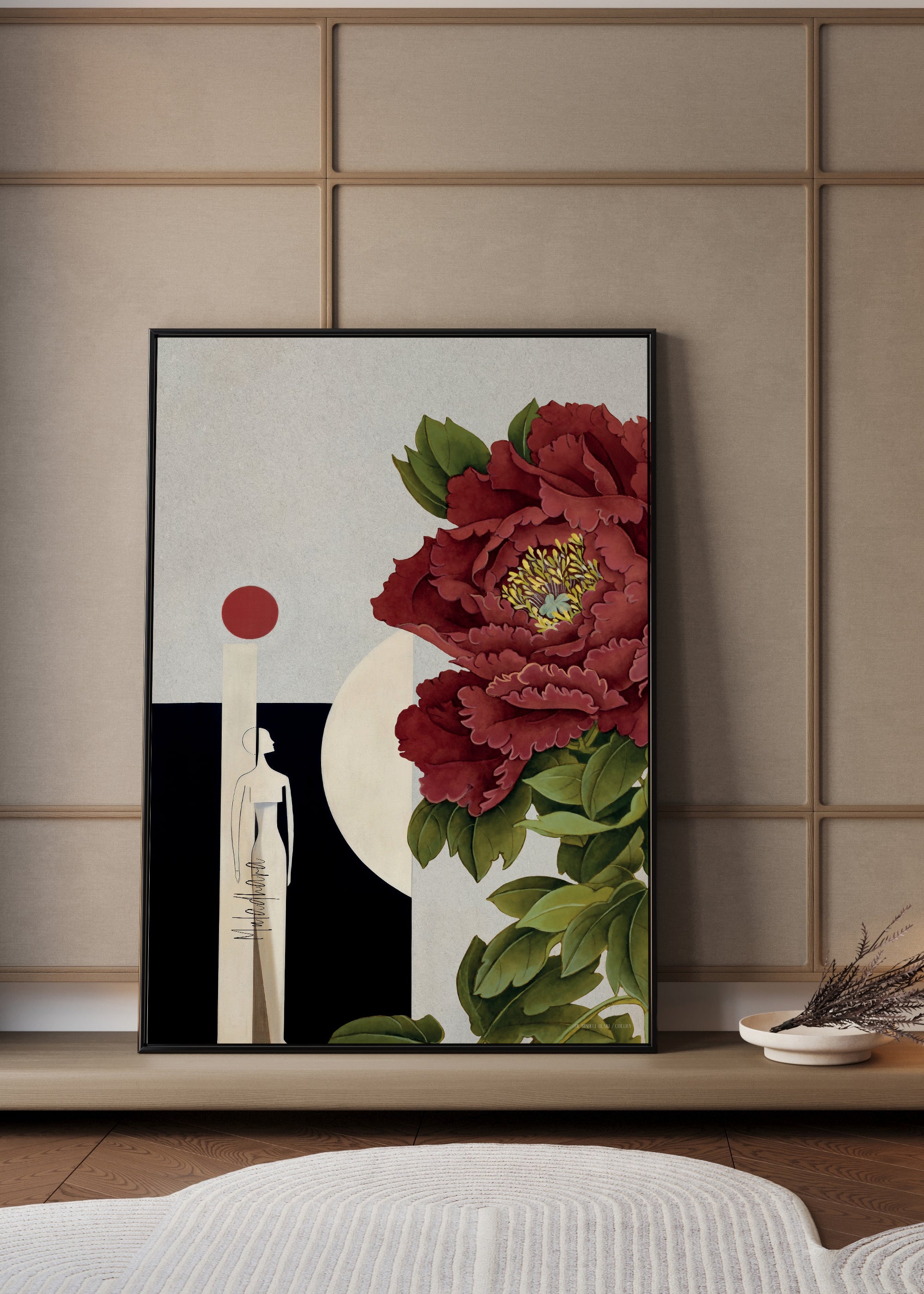 ChiCura Posters Blossom Red Posters / The Mindful Heart 1. English Poster Quotes