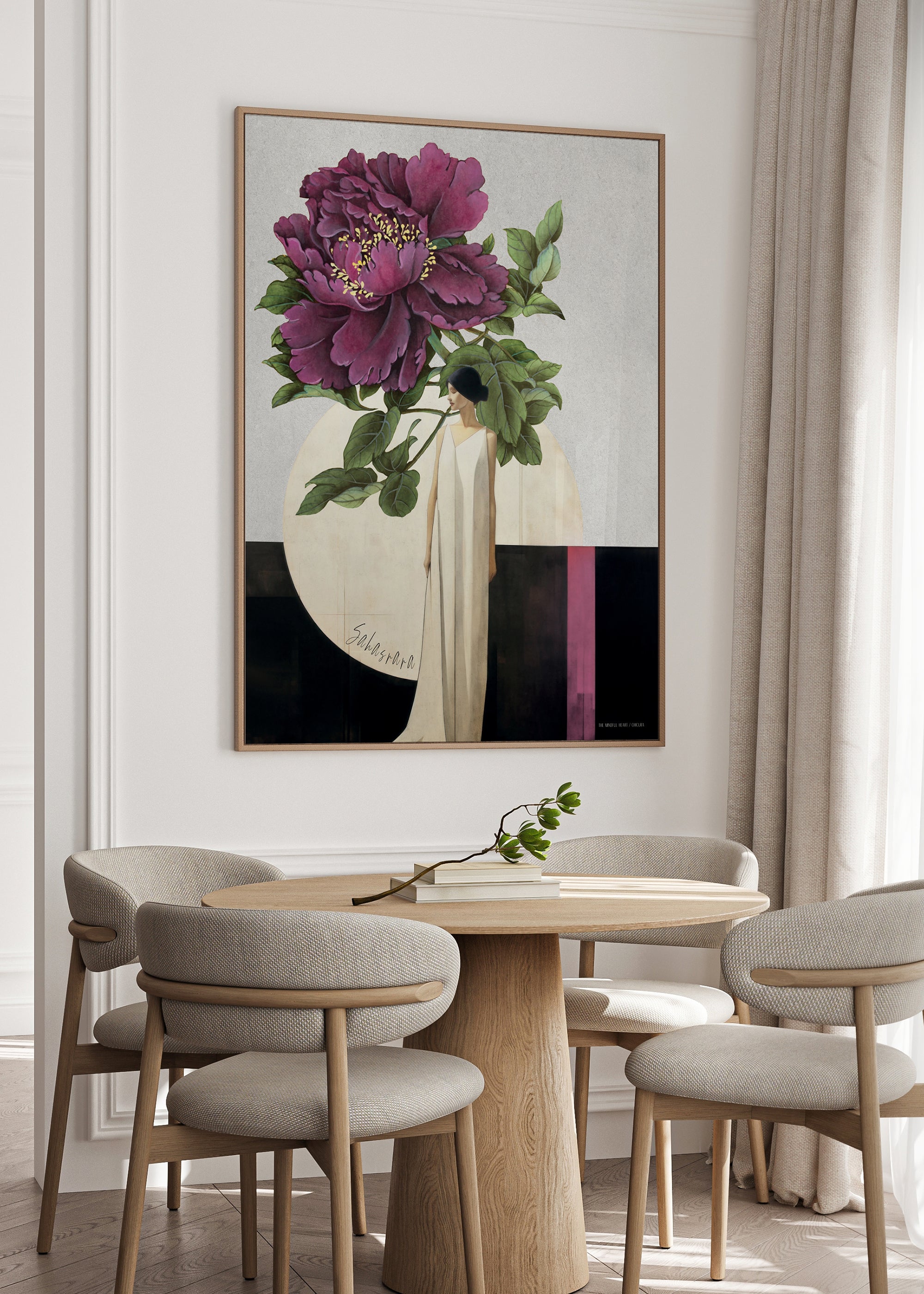 ChiCura Posters Blossom Violet Posters / The Mindful Heart 1. English Citations de l'affiche