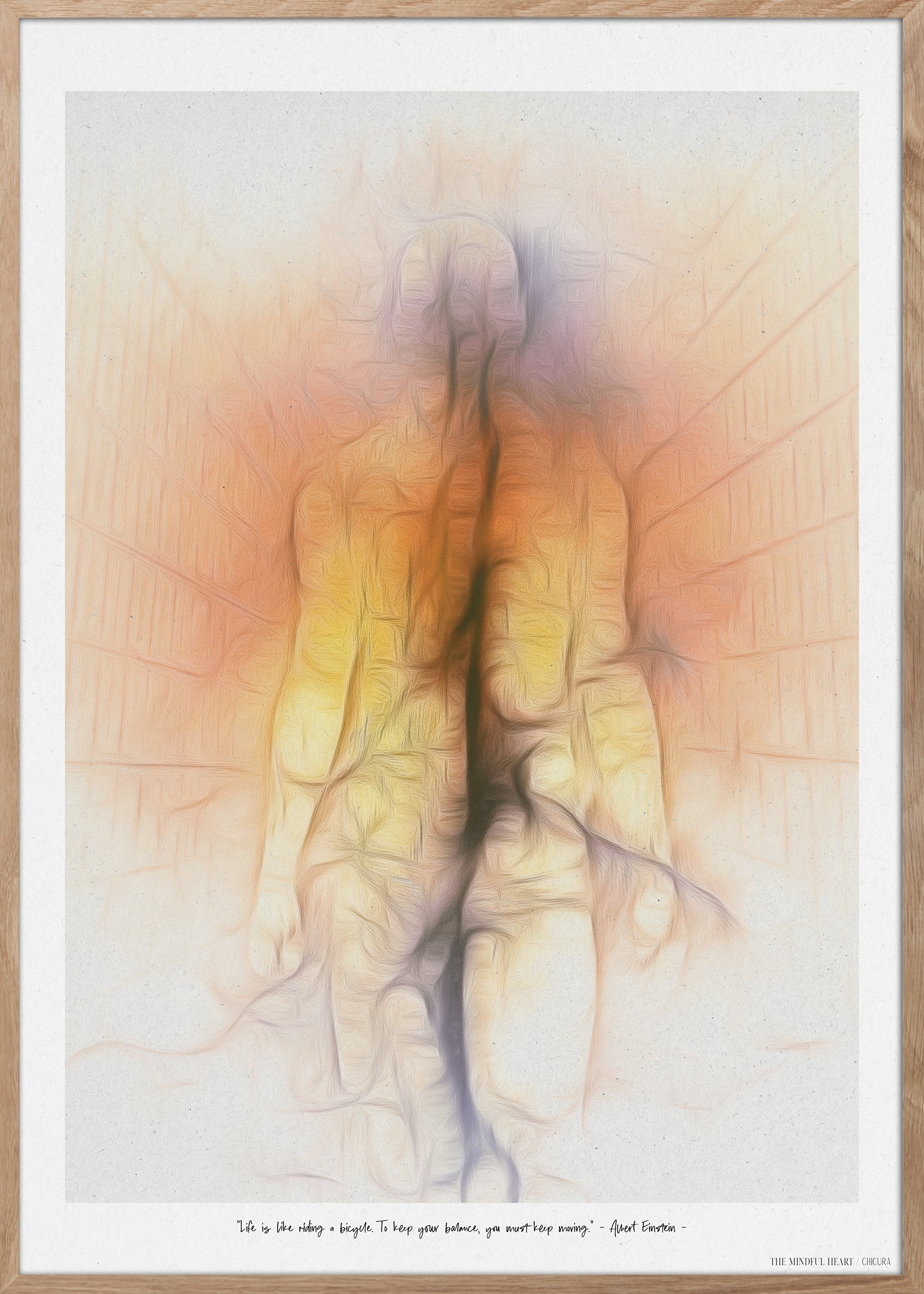 Mindful Heart - Poster Wall No. 7 - With Black Frames (Glass)
