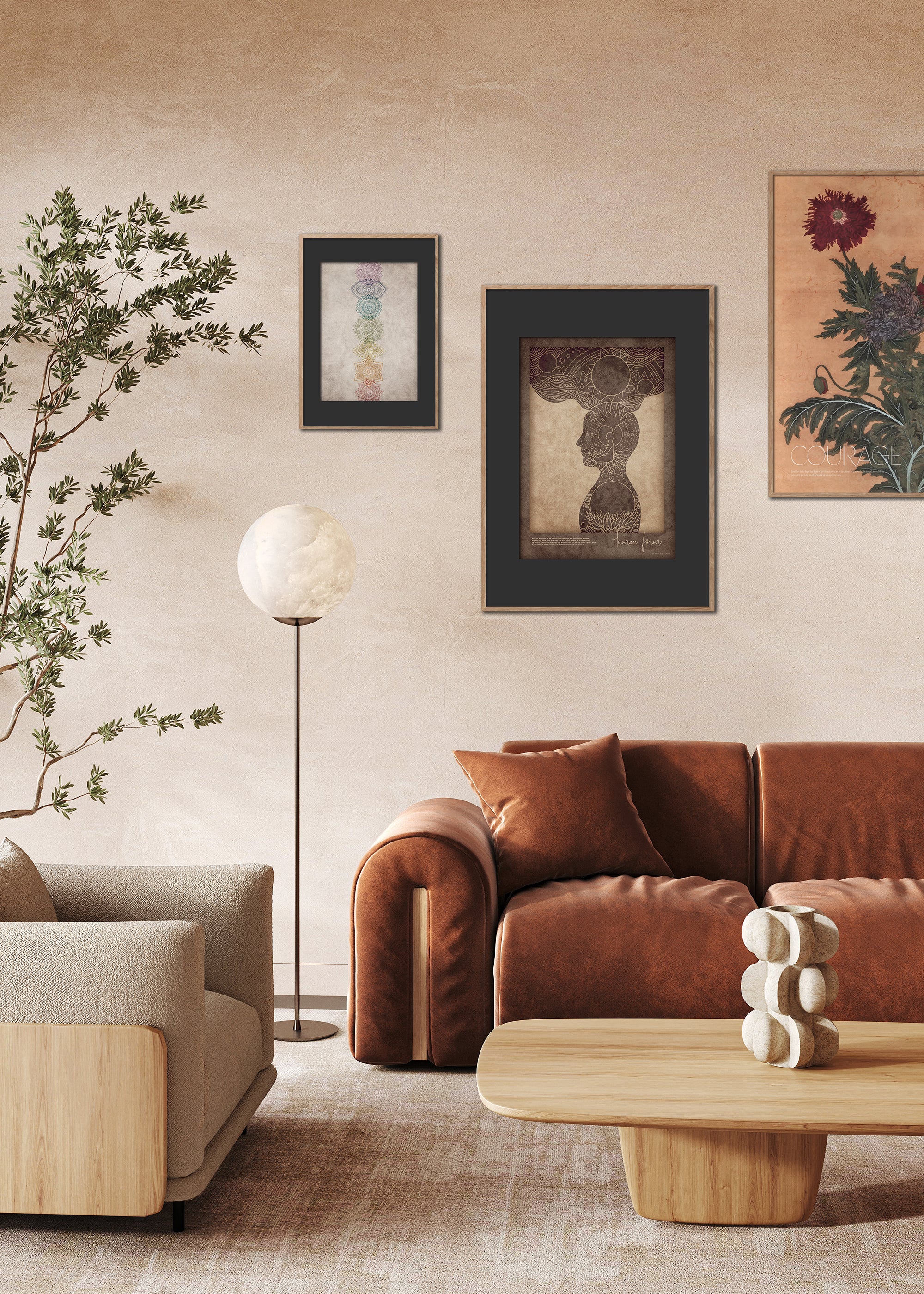 ChiCura Posters Chakra Activation Posters / The Mindful Heart 1. English Poster Quotes