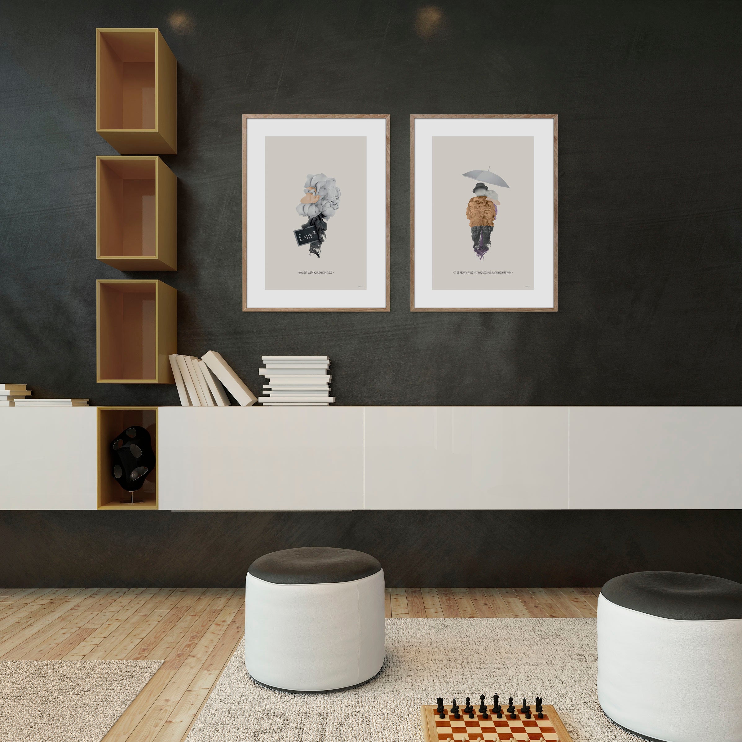 ChiCura Posters Connect With Your Inner Genius - 70x100cm Posters / Ink Multiple Color