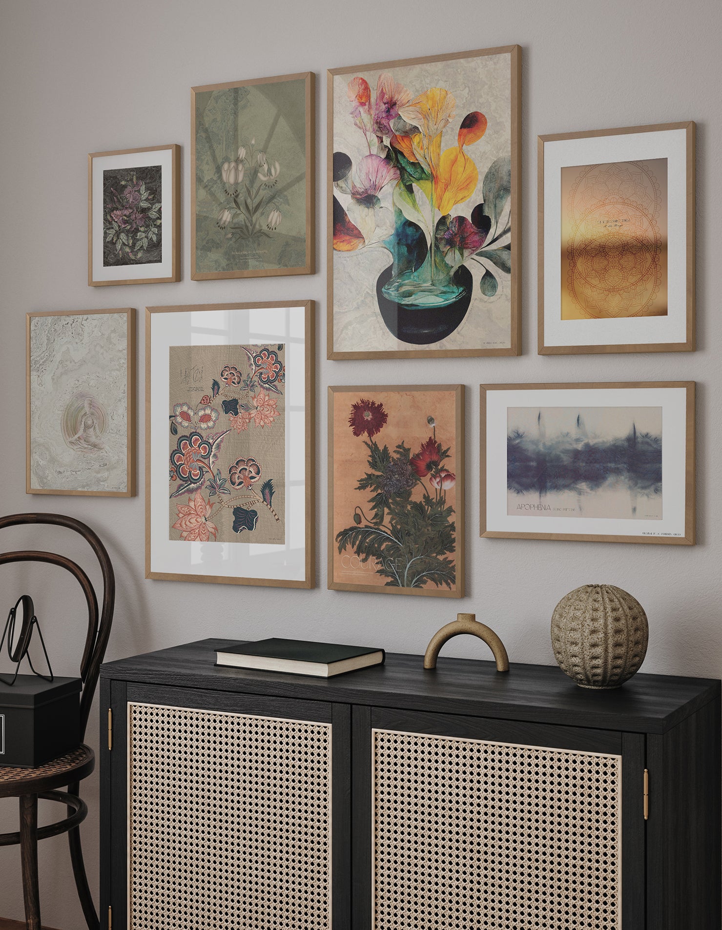 ChiCura Posters Floral Posters / The Mindful Heart 1. English Poster Quotes