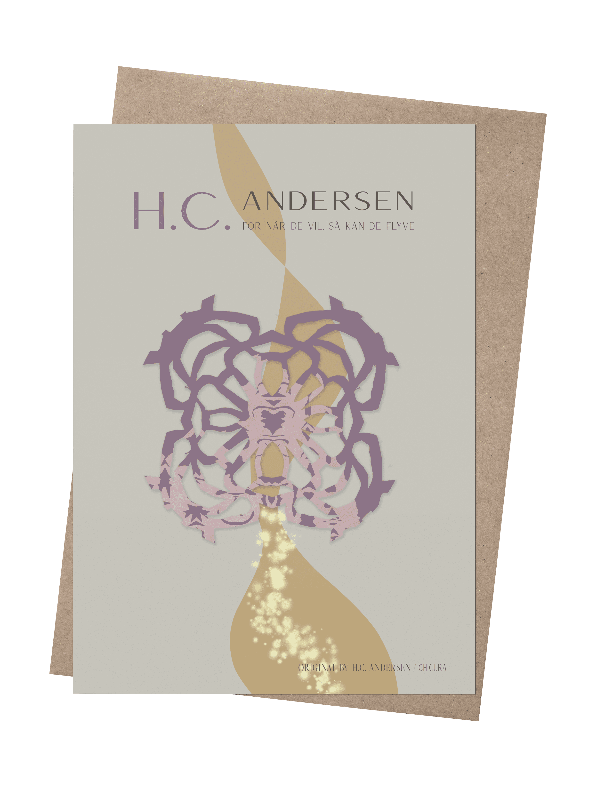 ChiCura Living, Art & Frames H.C. Andersen - Den lille Idas blomster Art Cards Kids 2. Dansk Plakat Citater