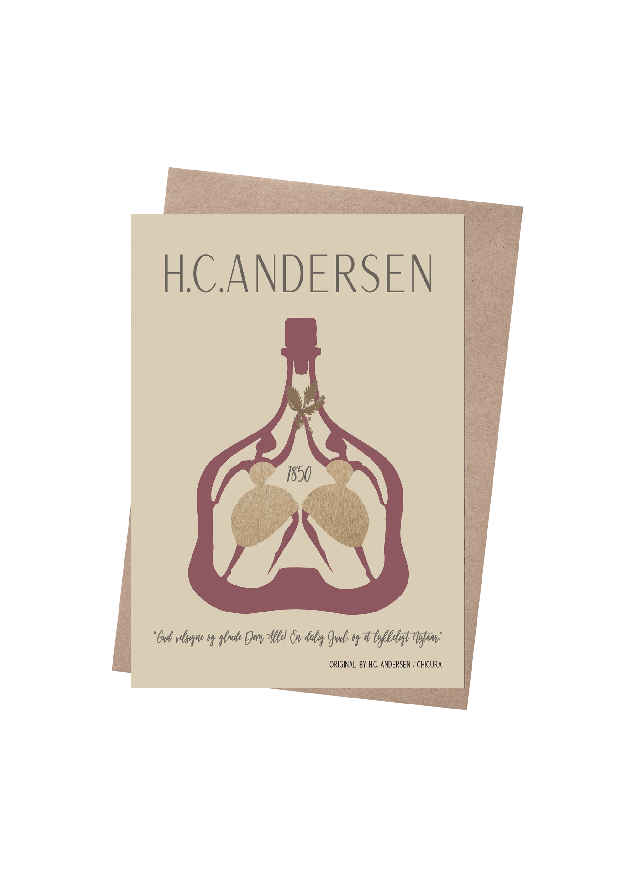 ChiCura Living, Art & Frames H.C. Andersen - En Dejlig Jul Art Cards Christmas 2. Dansk Plakat Citater