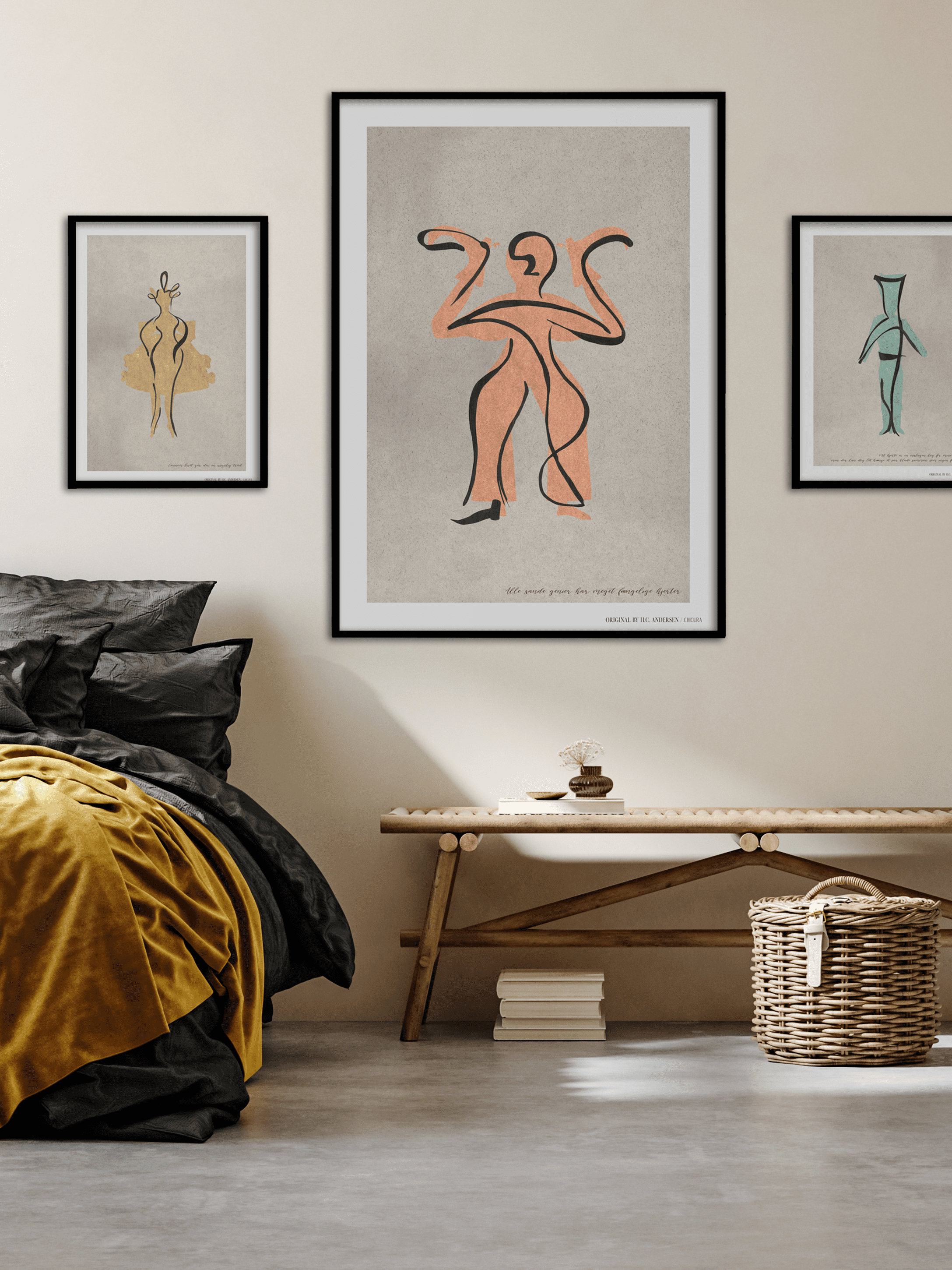 ChiCura Living, Art & Frames H.C. Andersen - Genius Art Cards 2. Dansk Plakat Citater