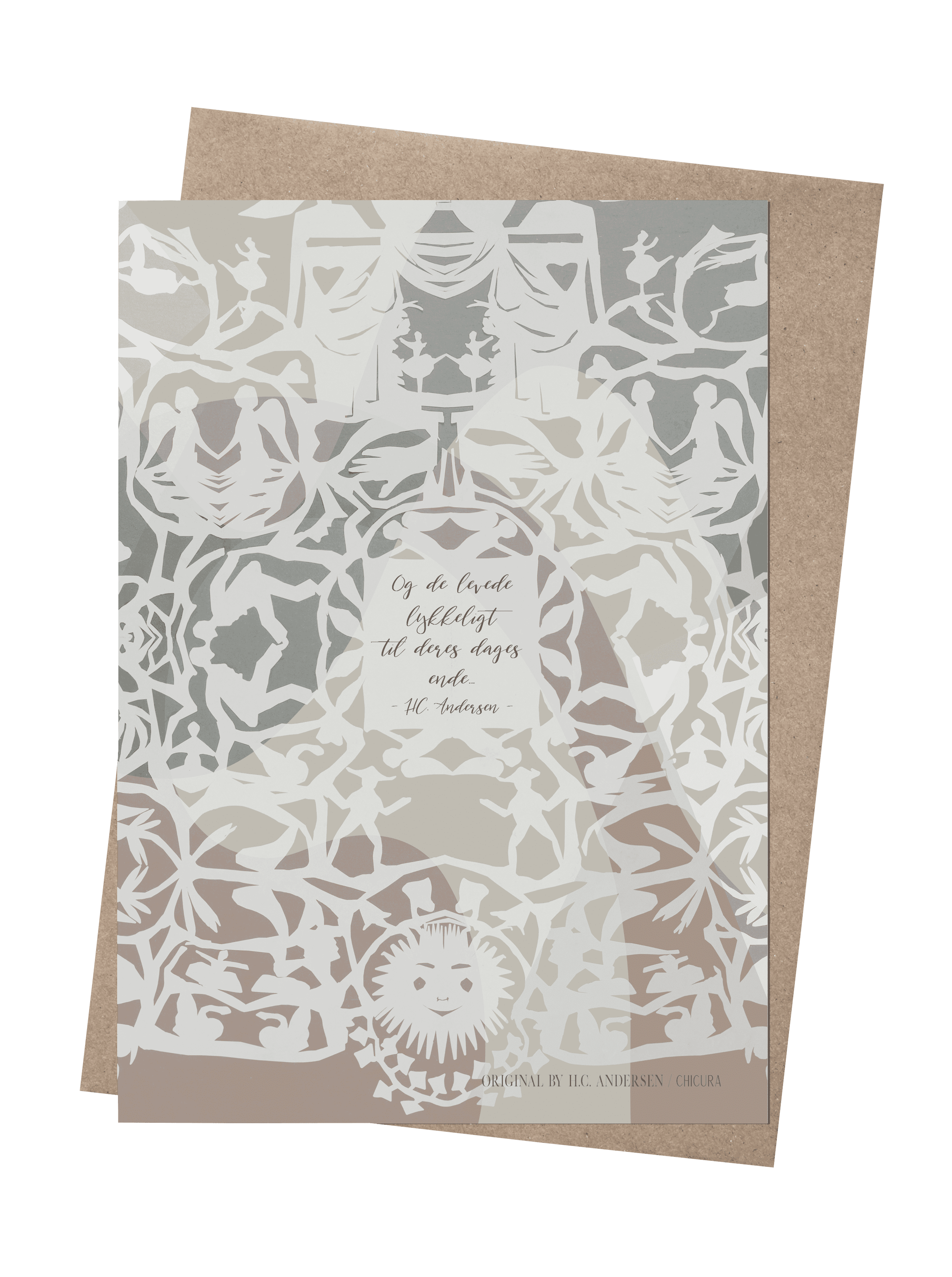 ChiCura Living, Art & Frames H.C. Andersen - Levede Lykkeligt Art Cards Kids 2. Dansk Plakat Citater