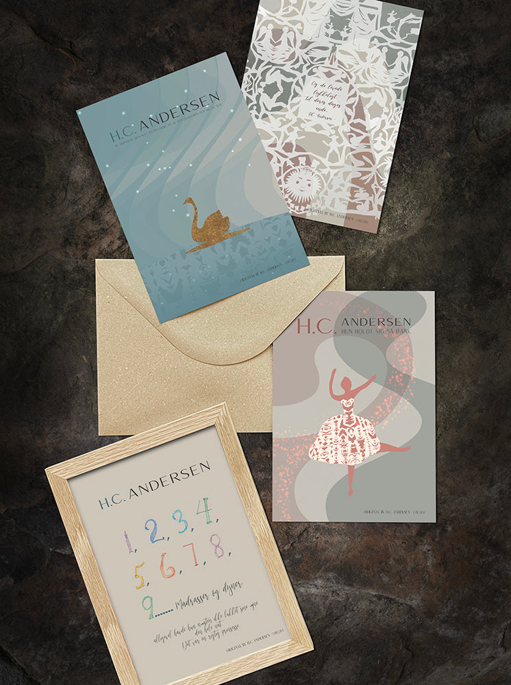 ChiCura Living, Art & Frames H.C. Andersen - Lived Happily Mix Art Cards Kids