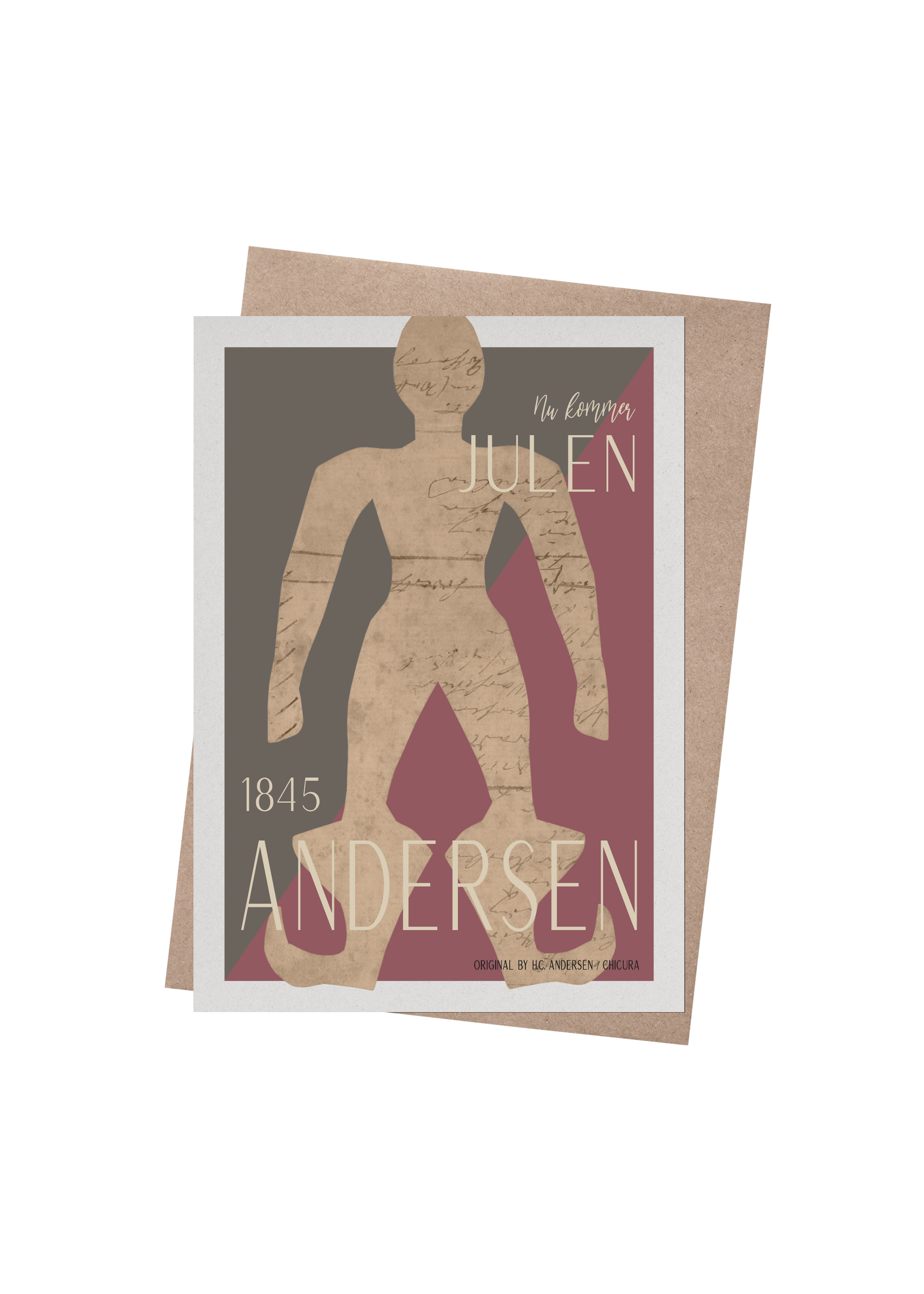 ChiCura Living, Art & Frames H.C. Andersen - Nu kommer Julen Art Cards Christmas 2. Dansk Plakat Citater