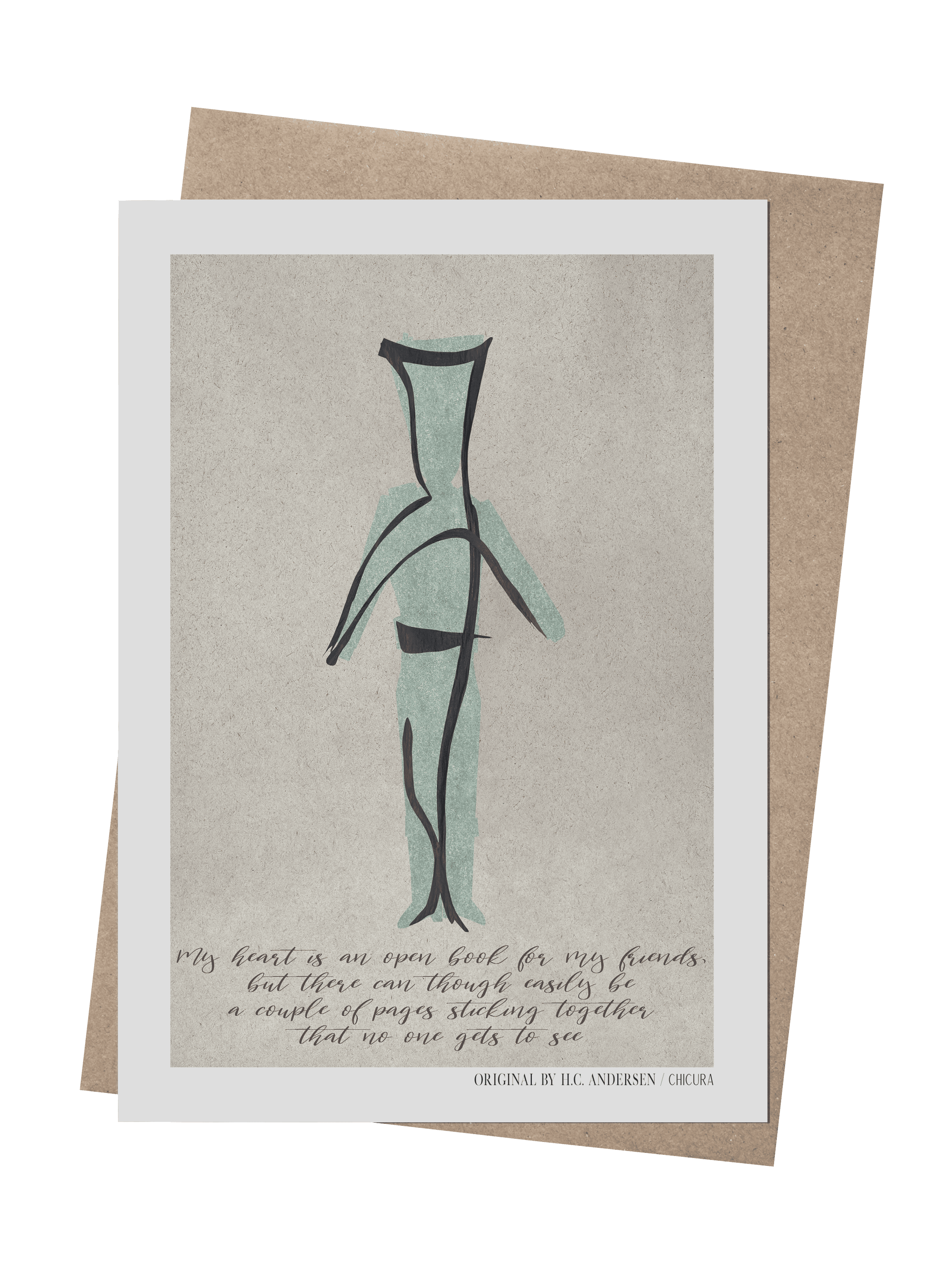 ChiCura Living, Art & Frames H.C. Andersen - Open Book Art Cards 2. Dansk Plakat Citater