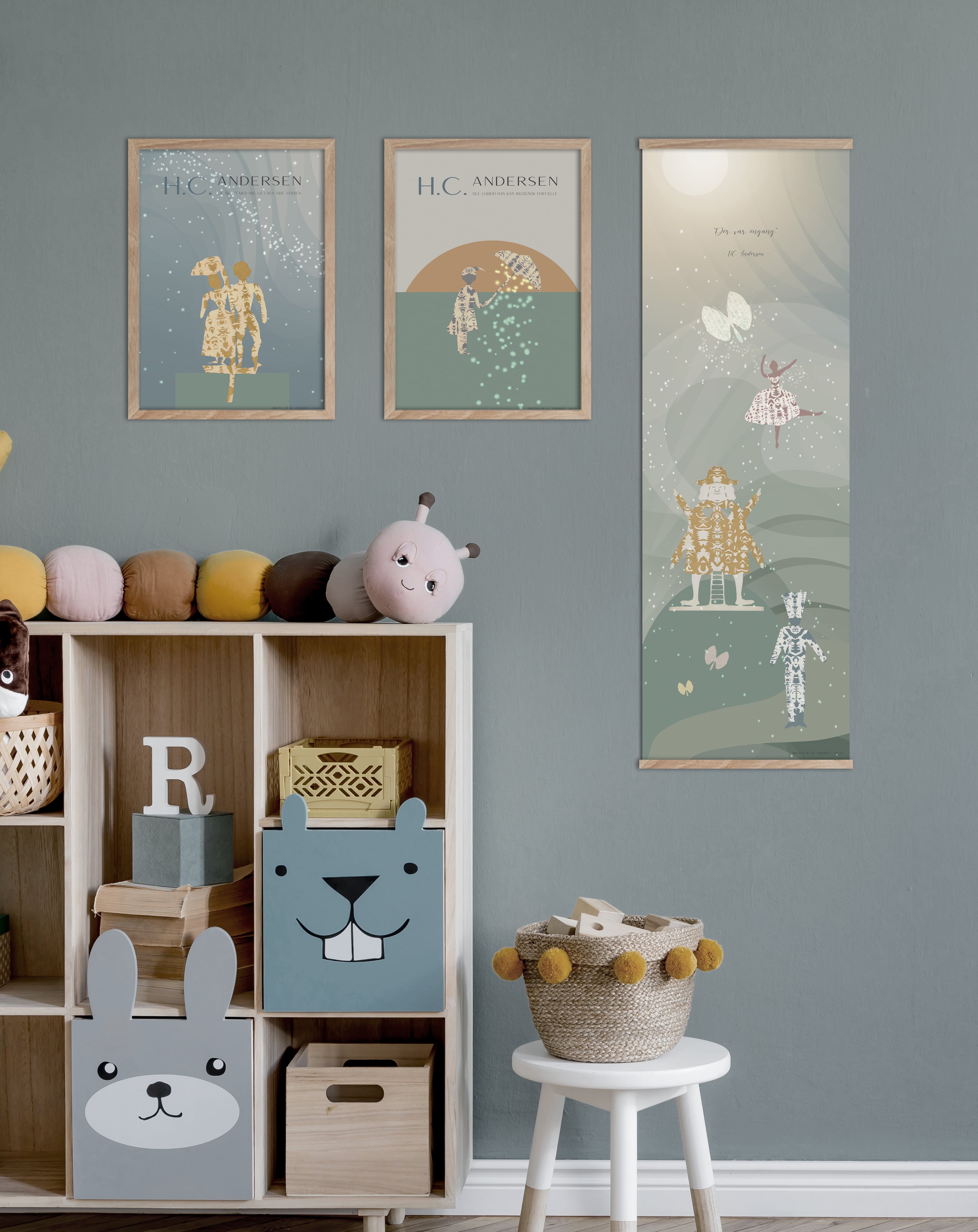 ChiCura Posters H.C. Andersen - Plakatløber CC1 inkl. Ramme Posters / H.C. Andersen Kids