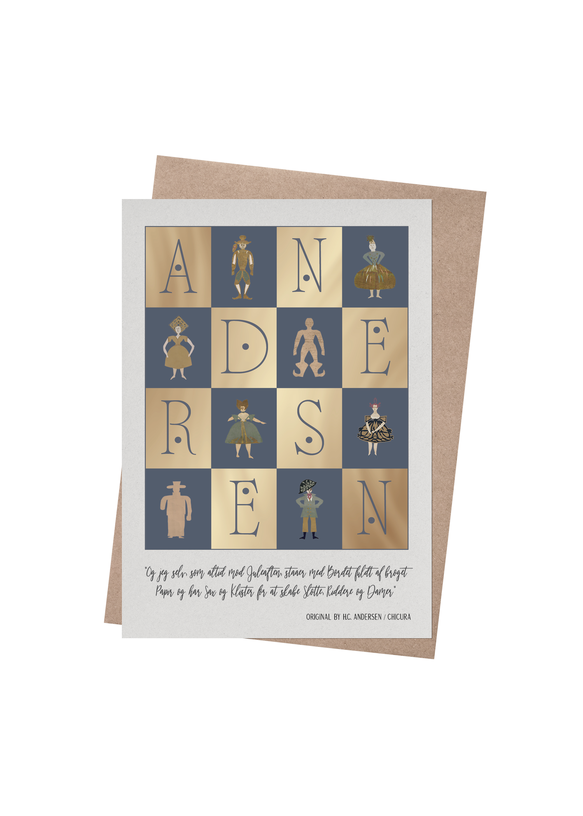 ChiCura Living, Art & Frames H.C. Andersen - Sax & Klister Art Cards Christmas 2. Dansk Plakat Citater