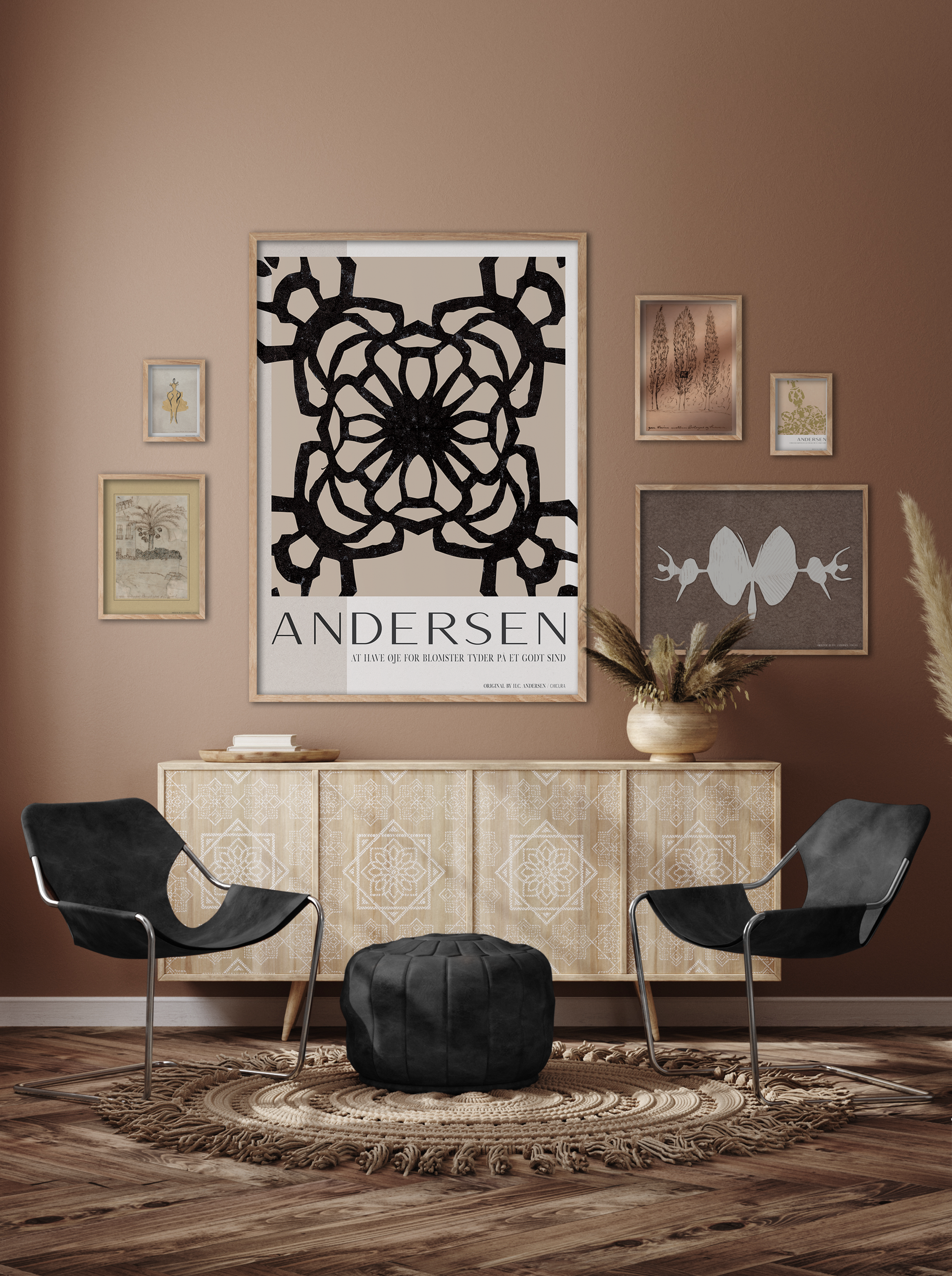 ChiCura Living, Art & Frames H.C. Andersen - The Picture In The Tree Art Cards Multiple Color