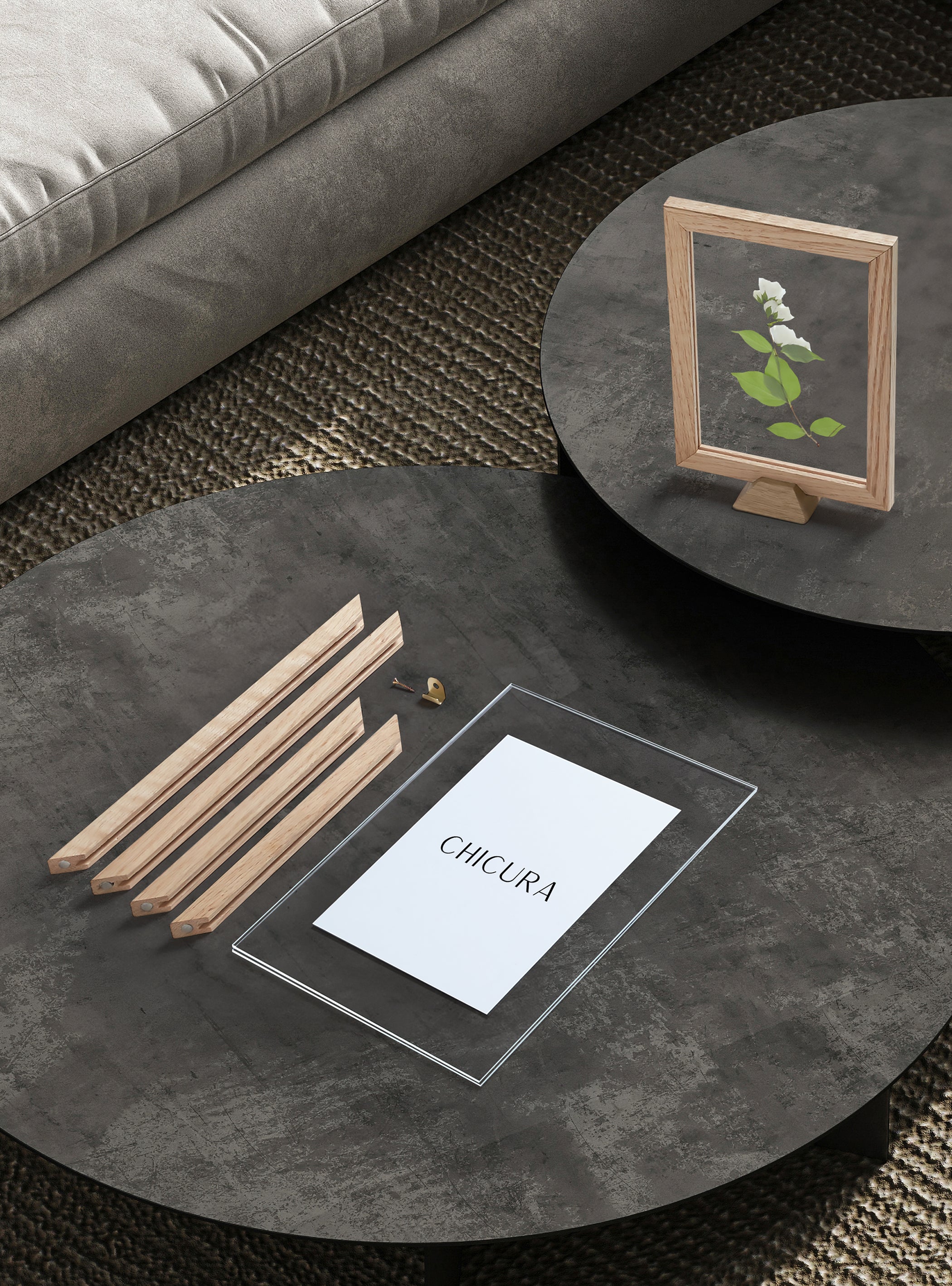 ChiCura Living, Art & Frames Linia Transparent Ramme - A3 - Egetræ Frames / Transparent Oak