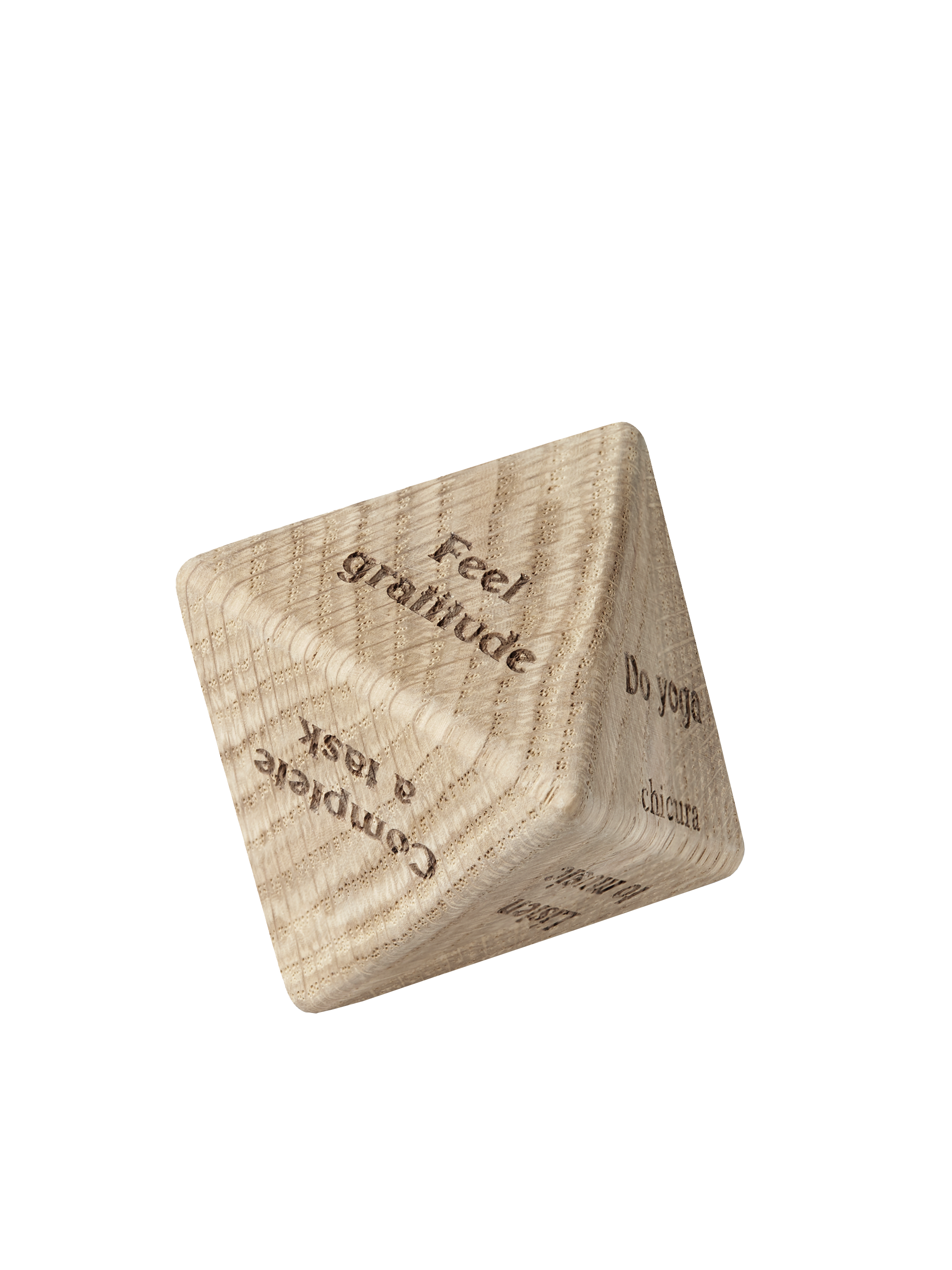 ChiCura Living, Art & Frames Mindfulness Wooden Dice CC1 Living / The Mindful Heart Oak