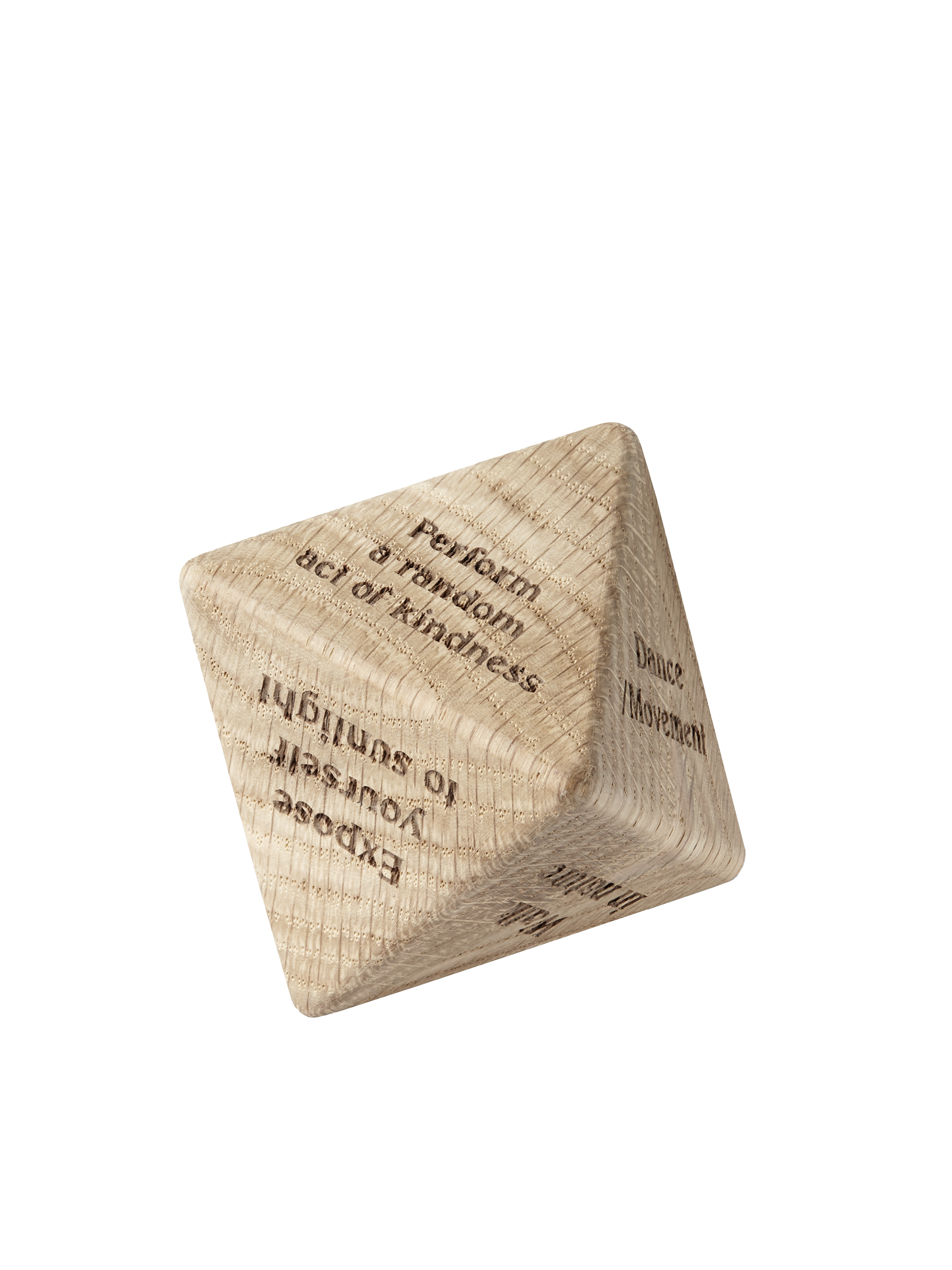 ChiCura Living, Art & Frames Mindfulness Wooden Dice CC2 Living / The Mindful Heart Oak