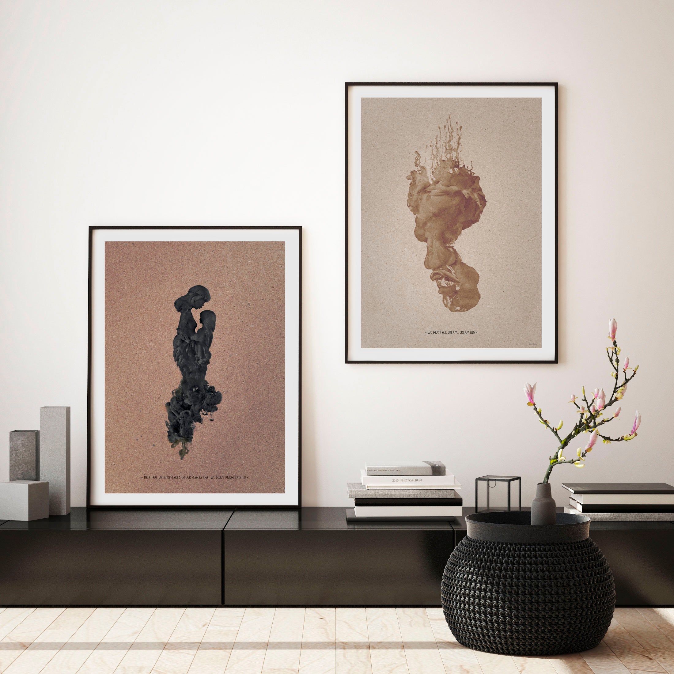ChiCura Posters Mom And Child - 70x100cm Posters / Ink Multiple Color