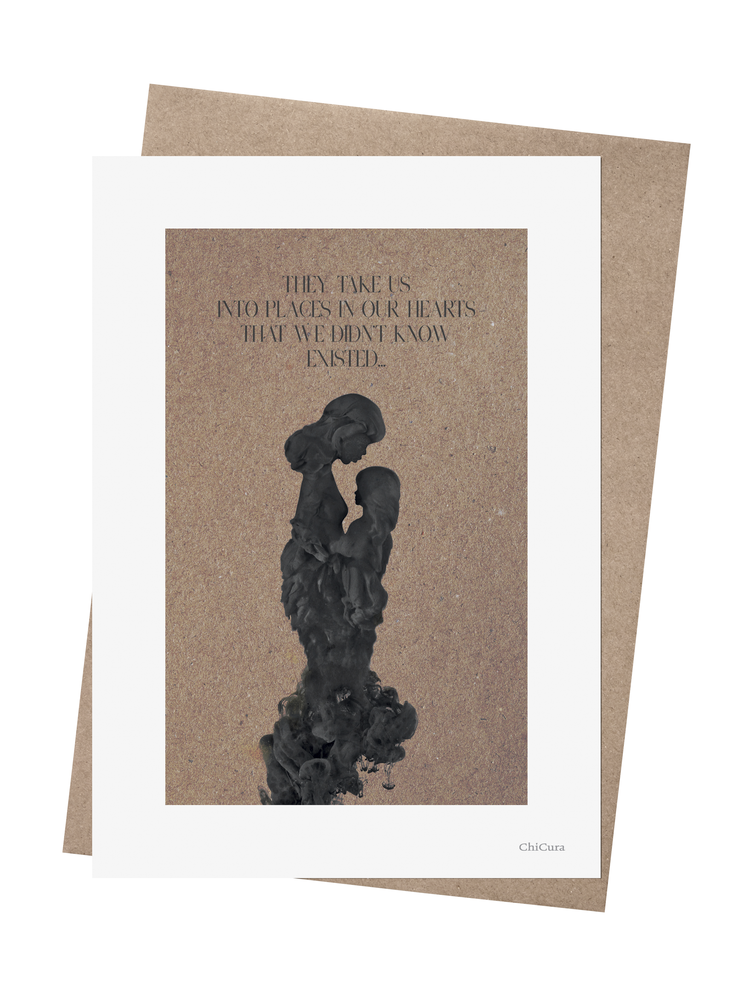 ChiCura Living, Art & Frames Mom And Child - A5 Art Cards Multiple Color