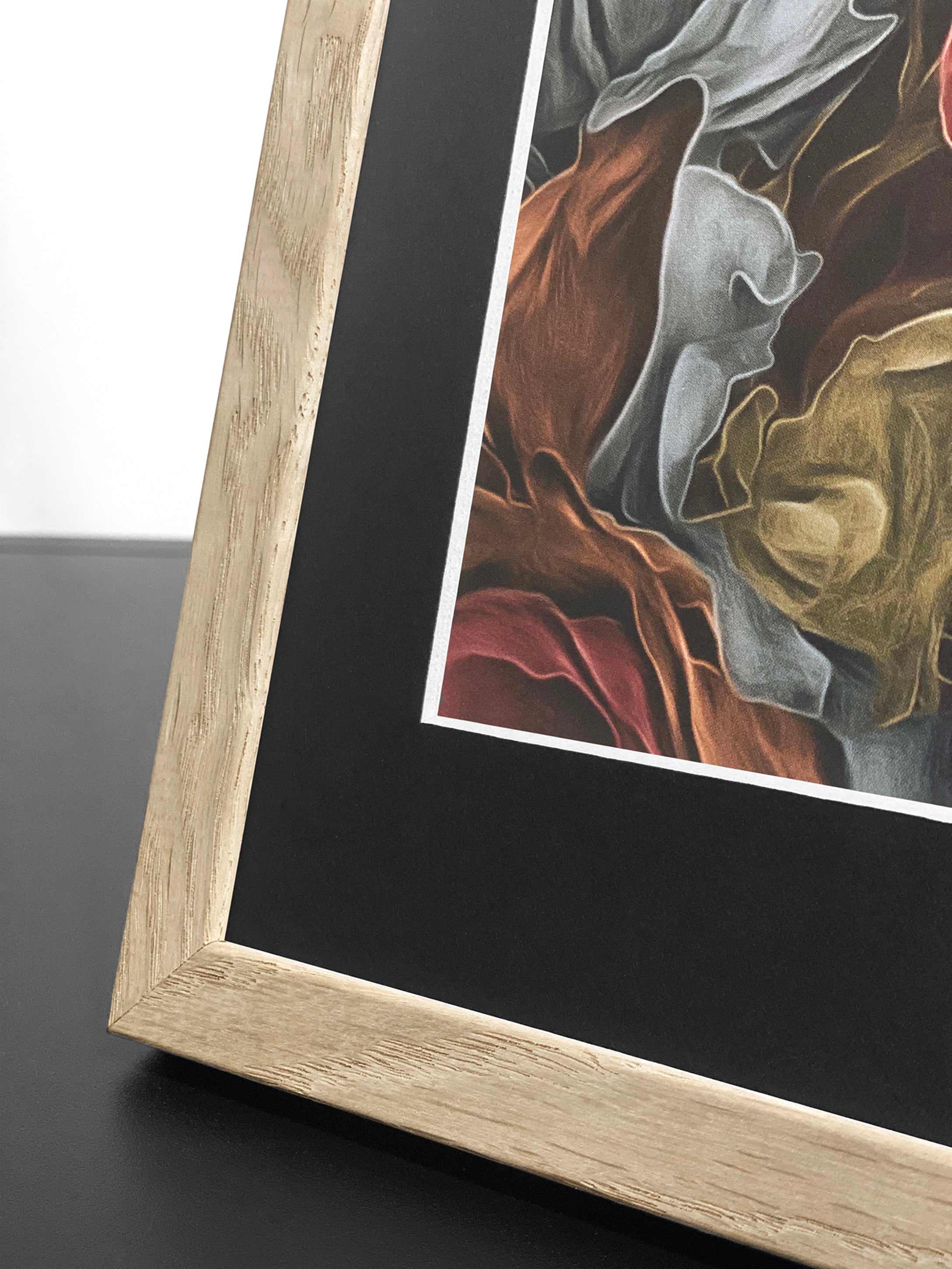 ChiCura Living, Art & Frames Passepartout Sort - 40x50cm (Billede: A3) Passepartout Black