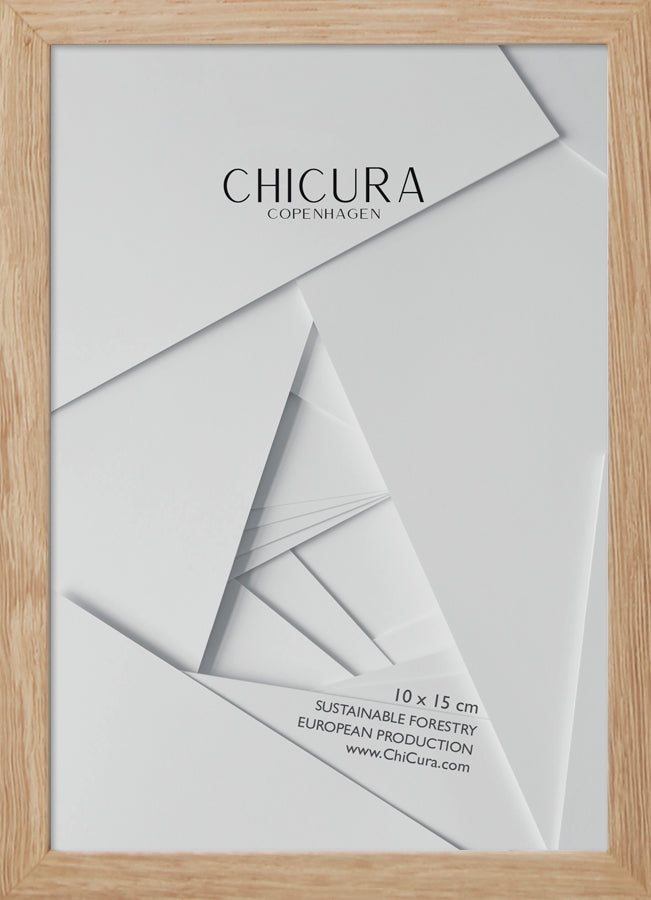 ChiCura Living, Art & Frames Træramme - 10x15cm - Egetræ - Glas Frames / Wood Solid Oak