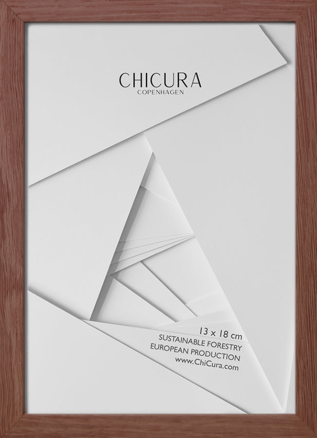 ChiCura Living, Art & Frames Træramme - 13x18cm - Brun Egetræ - Glas Frames / Wood Brown