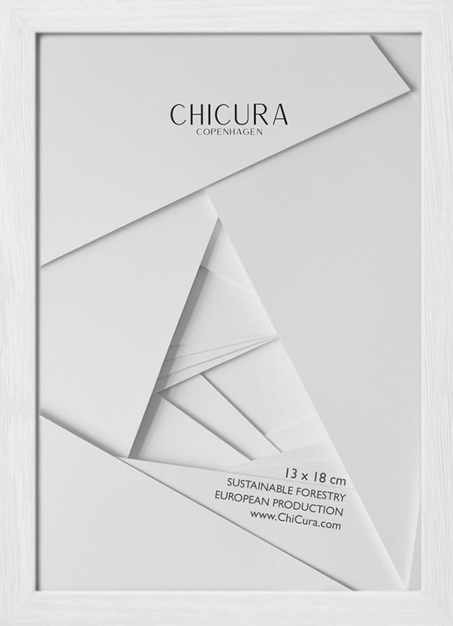 ChiCura Living, Art & Frames Træramme - 13x18cm - Hvid - Akrylglas Frames / Wood White