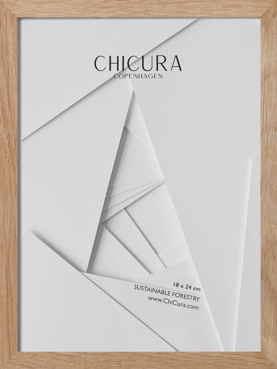 ChiCura Living, Art & Frames Træramme - 18x24cm - Egetræ - Akrylglas Frames / Wood Oak