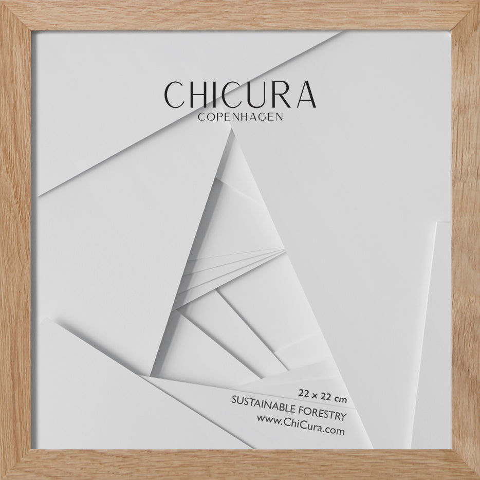 ChiCura Living, Art & Frames Træramme - 22x22cm - Egetræ - Akrylglas Frames / Wood Solid Oak